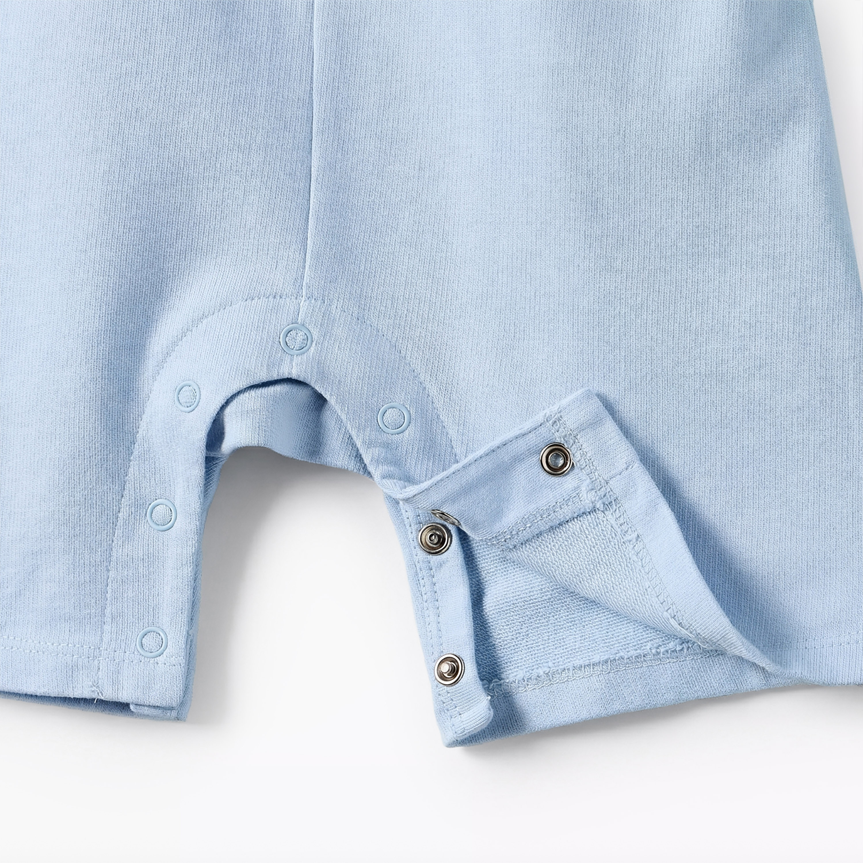 Juniors Crew Neck Short Sleeves T-shirt and Dungaree Set with Shark Applique-baby-boys-clothing-setsandcoords-image-6