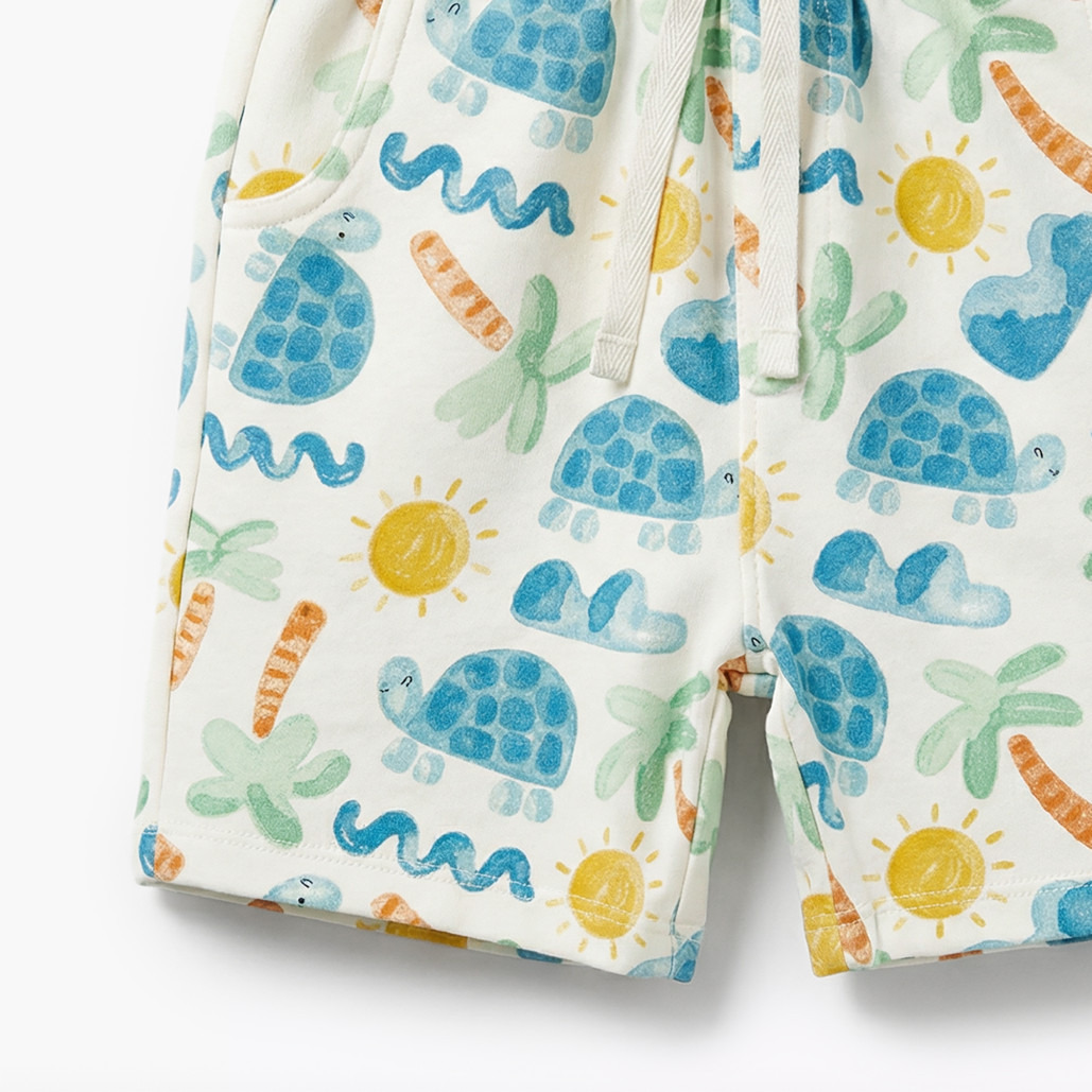 تيشيرتات بياقة ضيقة وأكمام قصيرة وطبعات مع شورت من جونيورز - طقم 3 قطع-baby-boys-clothing-setsandcoords-image-12