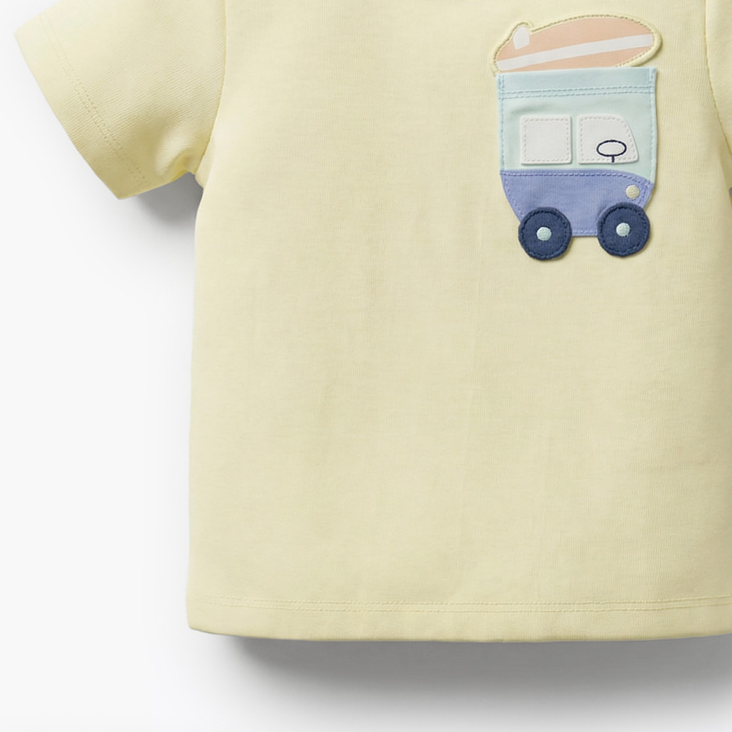 Set of 3 Juniors Crew Neck Short Sleeve T-shirt and Shorts Set with Print-baby-boys-clothing-setsandcoords-image-9