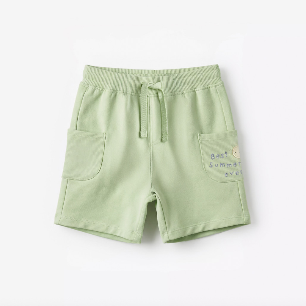Set of 3 Juniors Crew Neck Short Sleeves T-shirt and Shorts Set with Applique Accent-baby-boys-clothing-setsandcoords-image-5