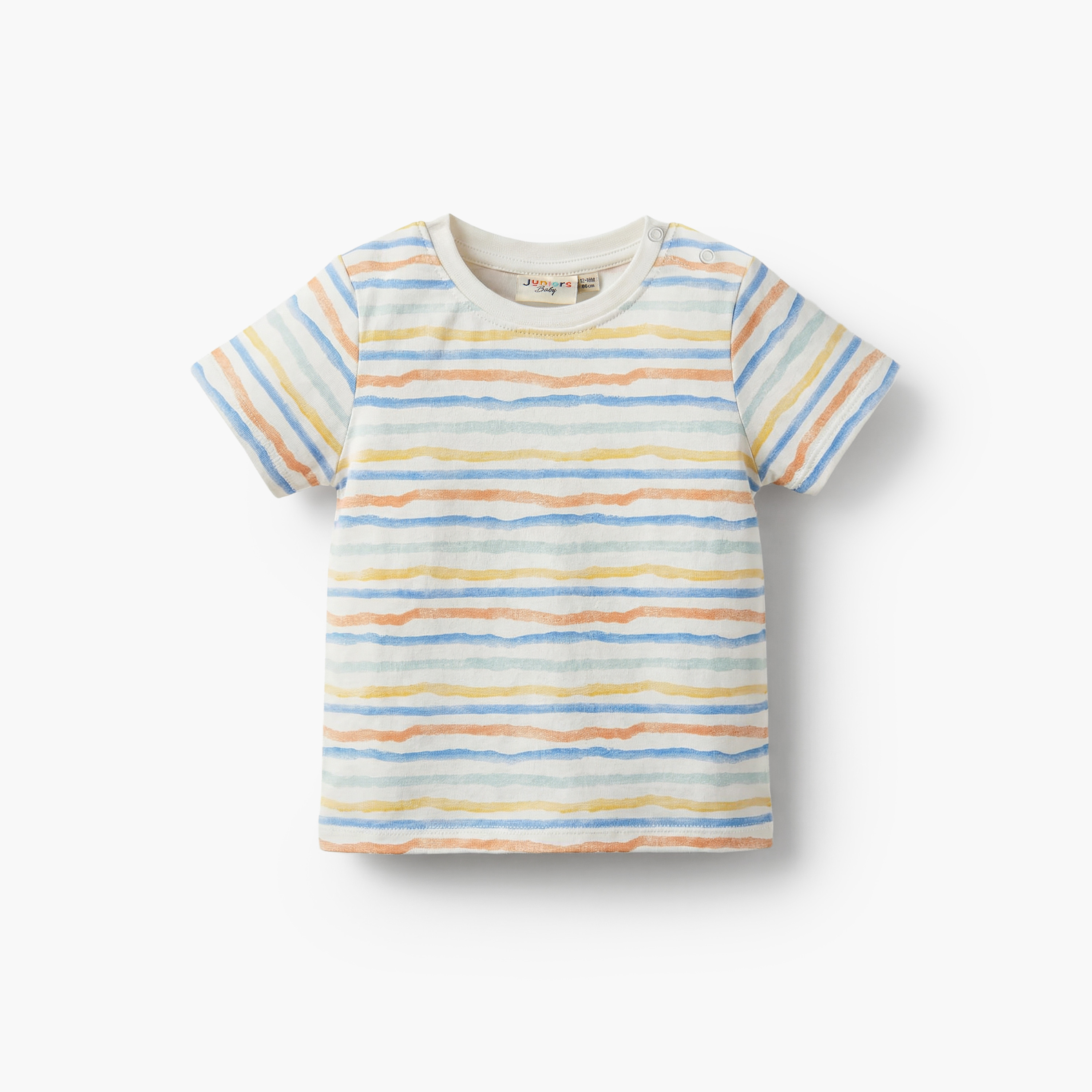 طقم دنغري وتيشيرت برقبة ضيقة وأكمام قصيرة وزخارف ديناصور من جونيورز-baby-boys-clothing-setsandcoords-image-4