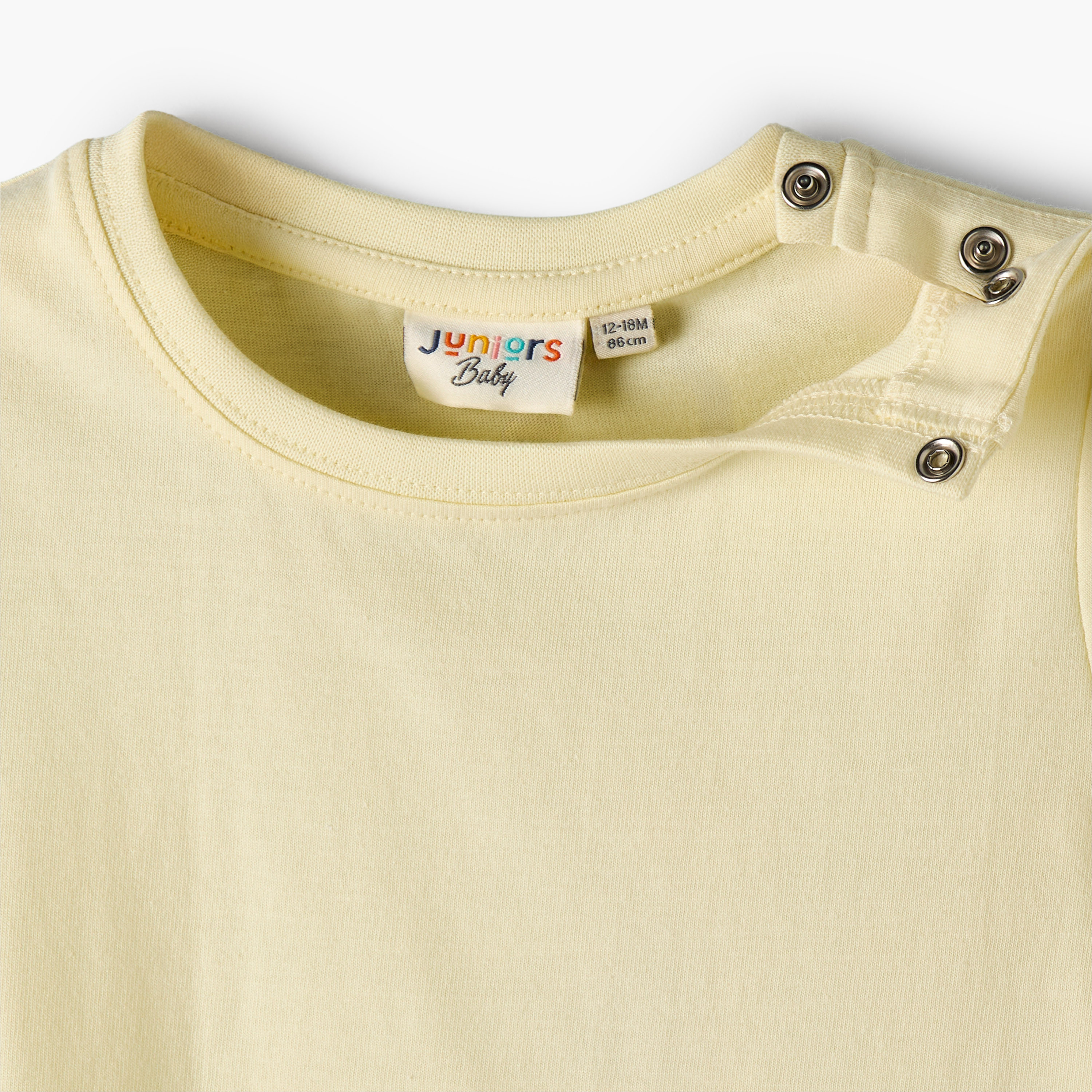 Juniors Crew Neck Short Sleeves T-shirt and Dungaree set with Beach Theme Applique-baby-boys-clothing-setsandcoords-image-4