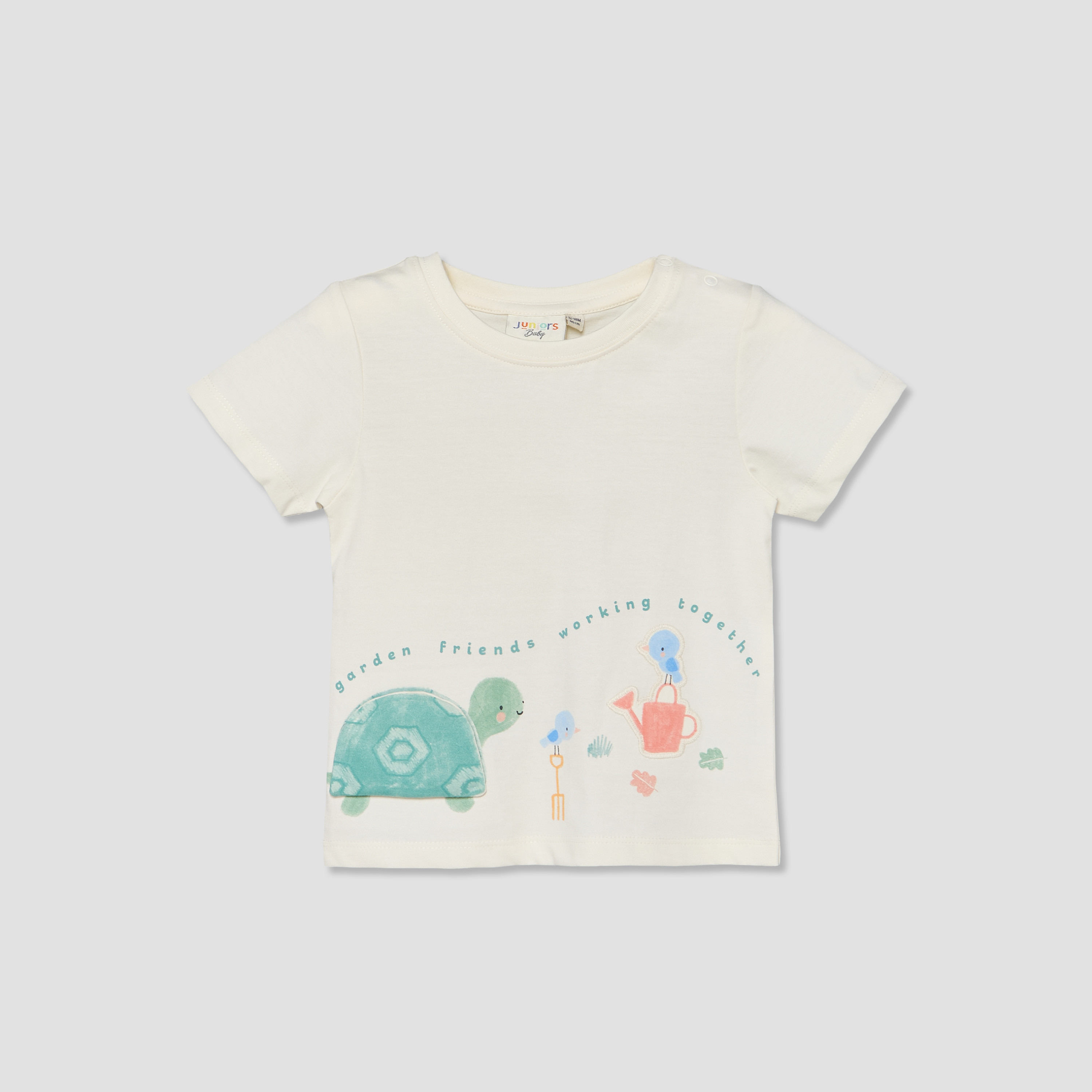 Set of 3 Juniors Crew Neck Short Sleeves T-shirt and Shorts Set with Applique Detail-baby-boys-clothing-setsandcoords-image-4