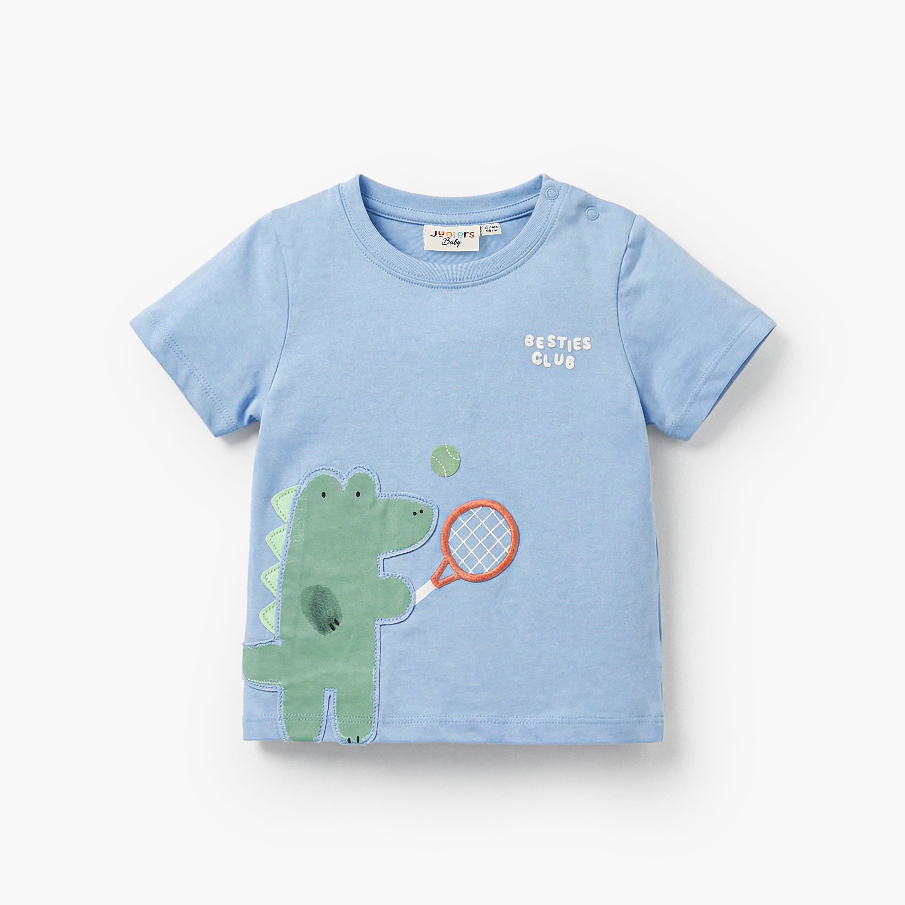 Set of 3 Juniors Crew Neck Short Sleeves T-shirt and Shorts Set with Print-baby-boys-clothing-setsandcoords-image-2