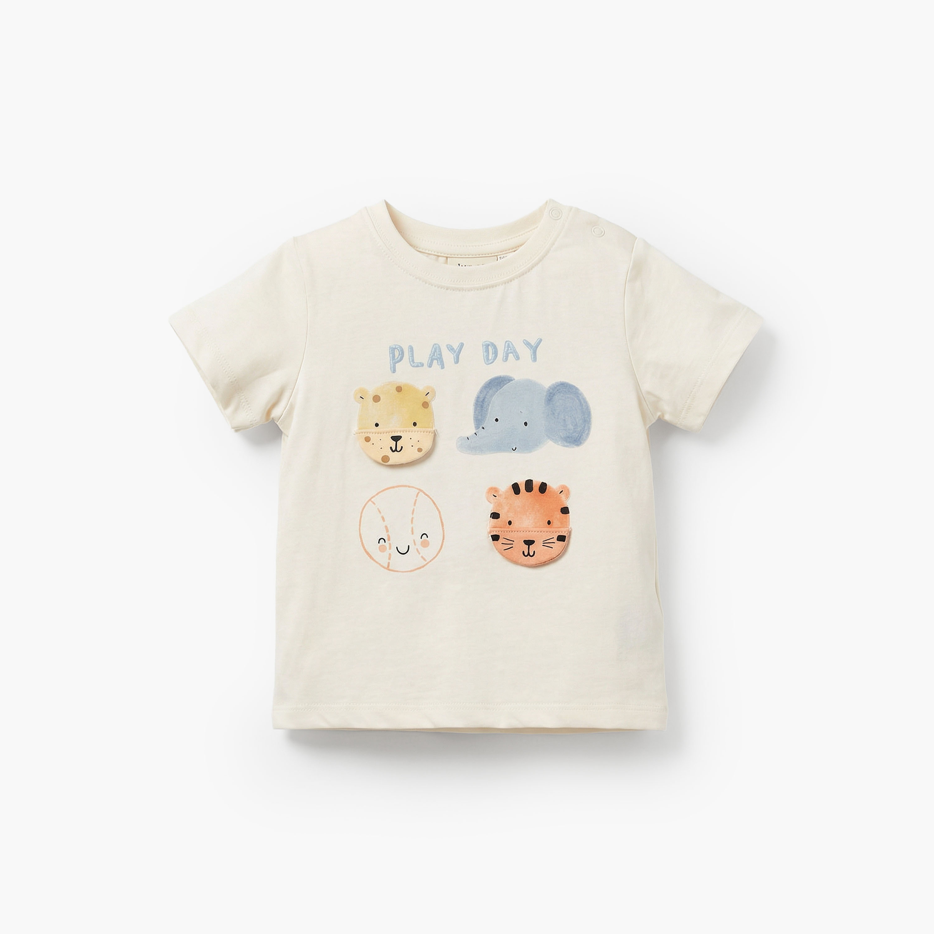 Set of 3 Juniors Crew Neck Short Sleeves T-shirt and Shorts Set with Print-baby-boys-clothing-setsandcoords-image-3