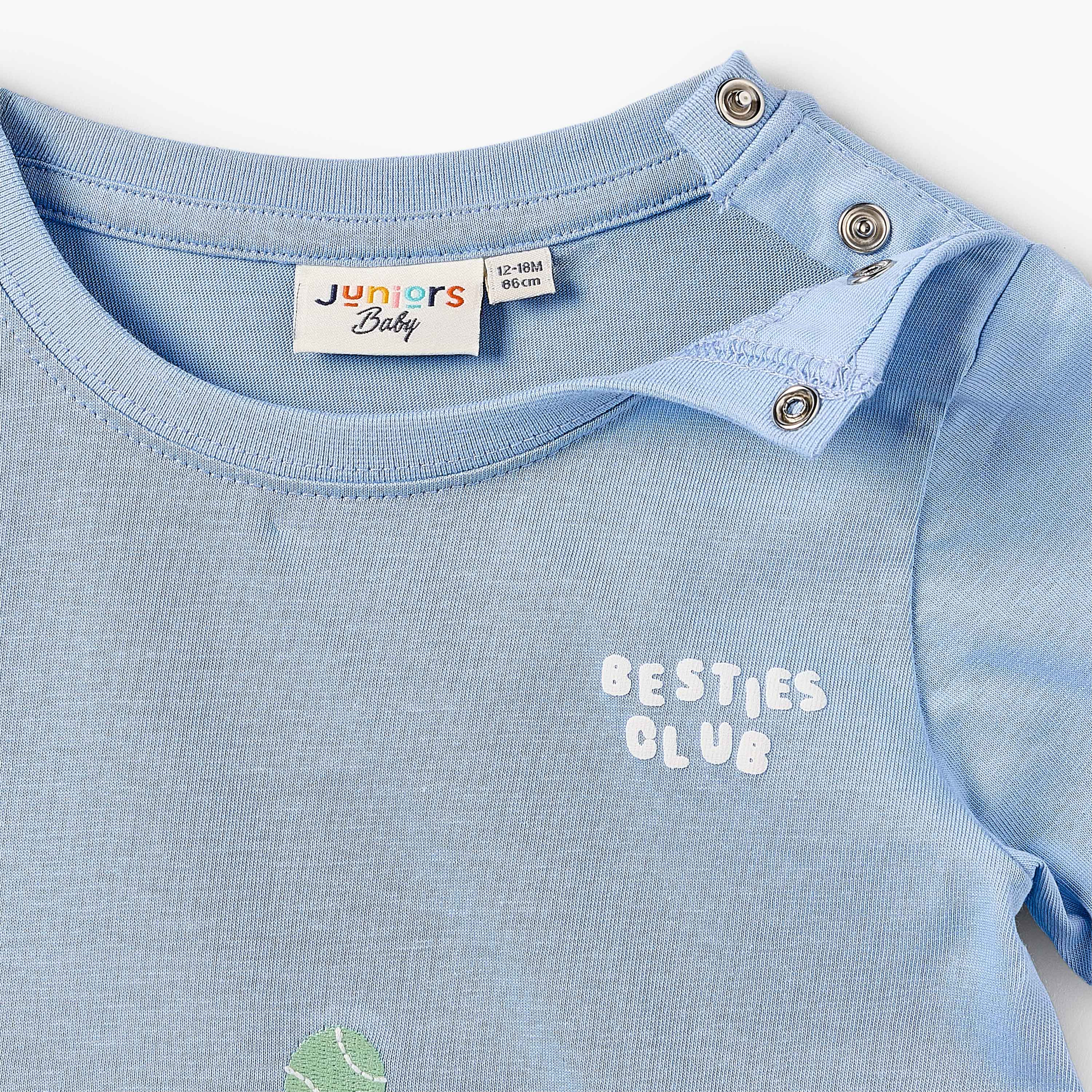 Set of 3 Juniors Crew Neck Short Sleeves T-shirt and Shorts Set with Print-baby-boys-clothing-setsandcoords-image-6