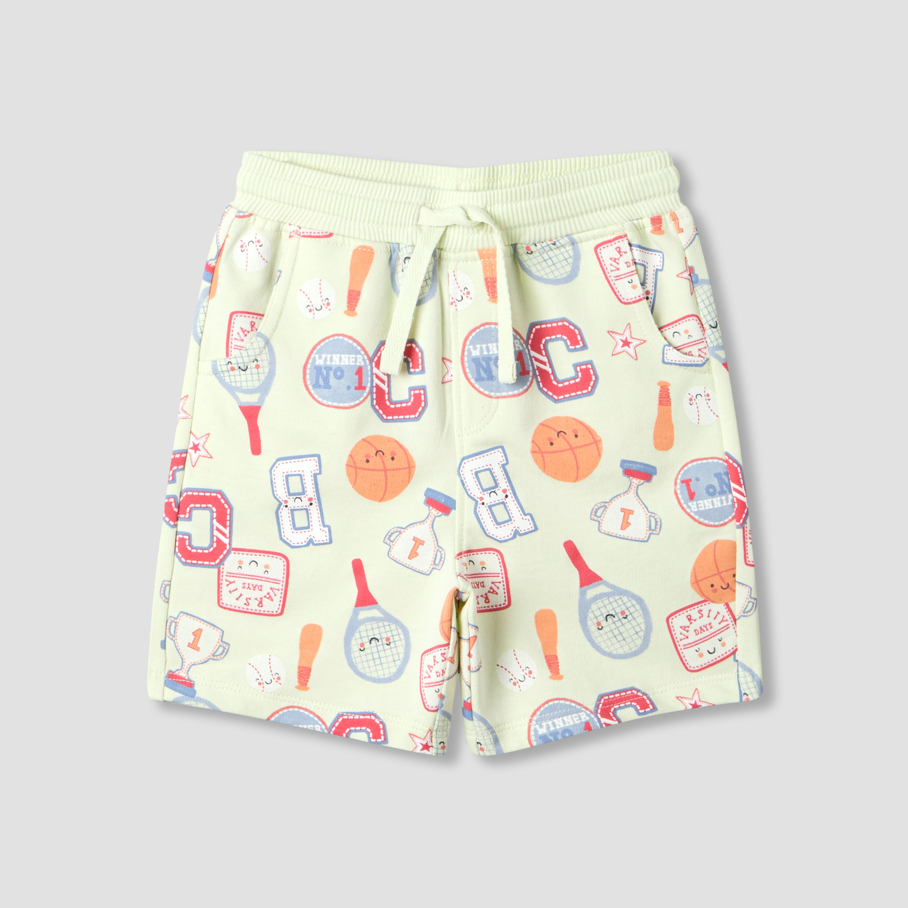 Set of 3 Juniors Round Neck Short Sleeve T-shirt and Shorts Set with Print-baby-boys-clothing-setsandcoords-image-5