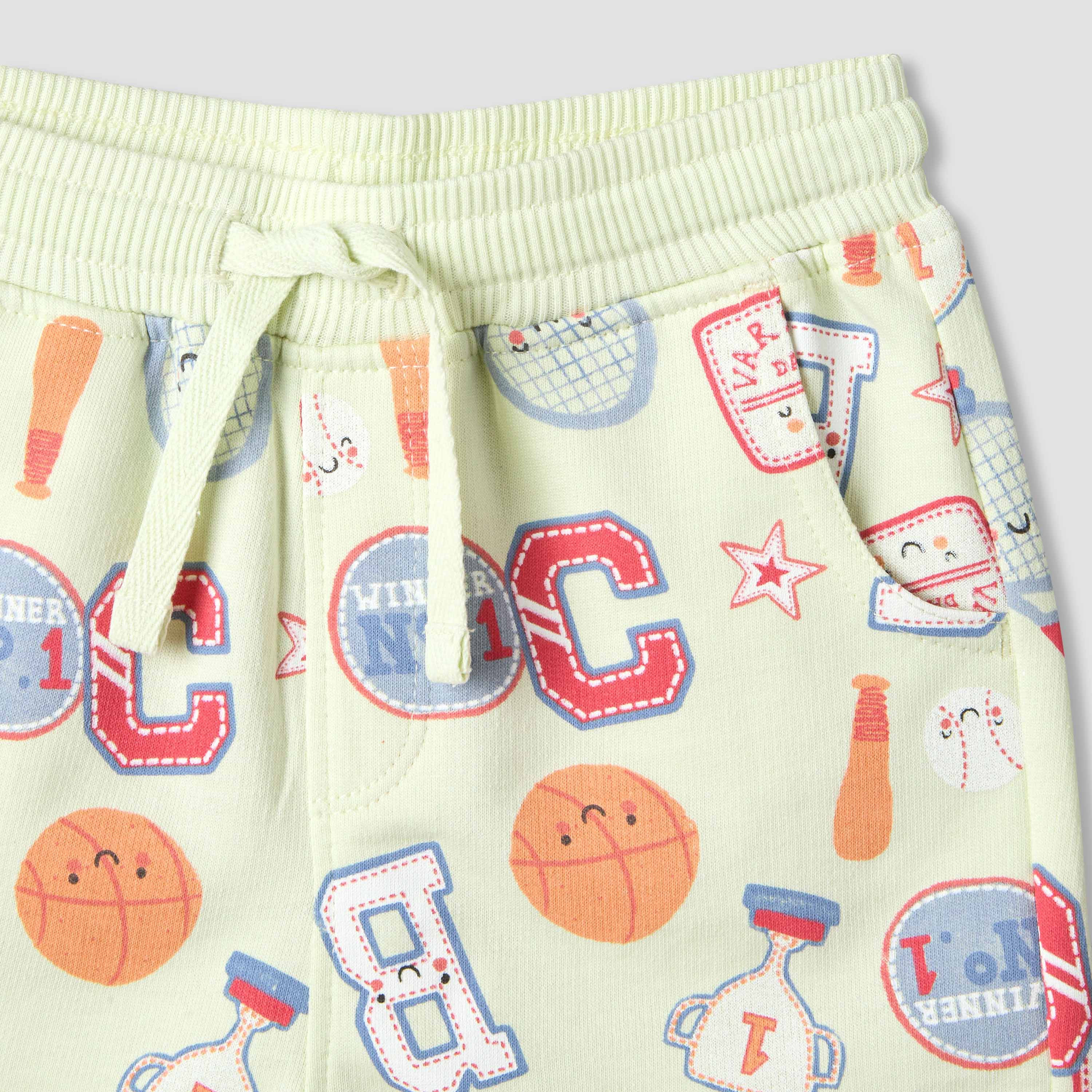 Set of 3 Juniors Round Neck Short Sleeve T-shirt and Shorts Set with Print-baby-boys-clothing-setsandcoords-image-8
