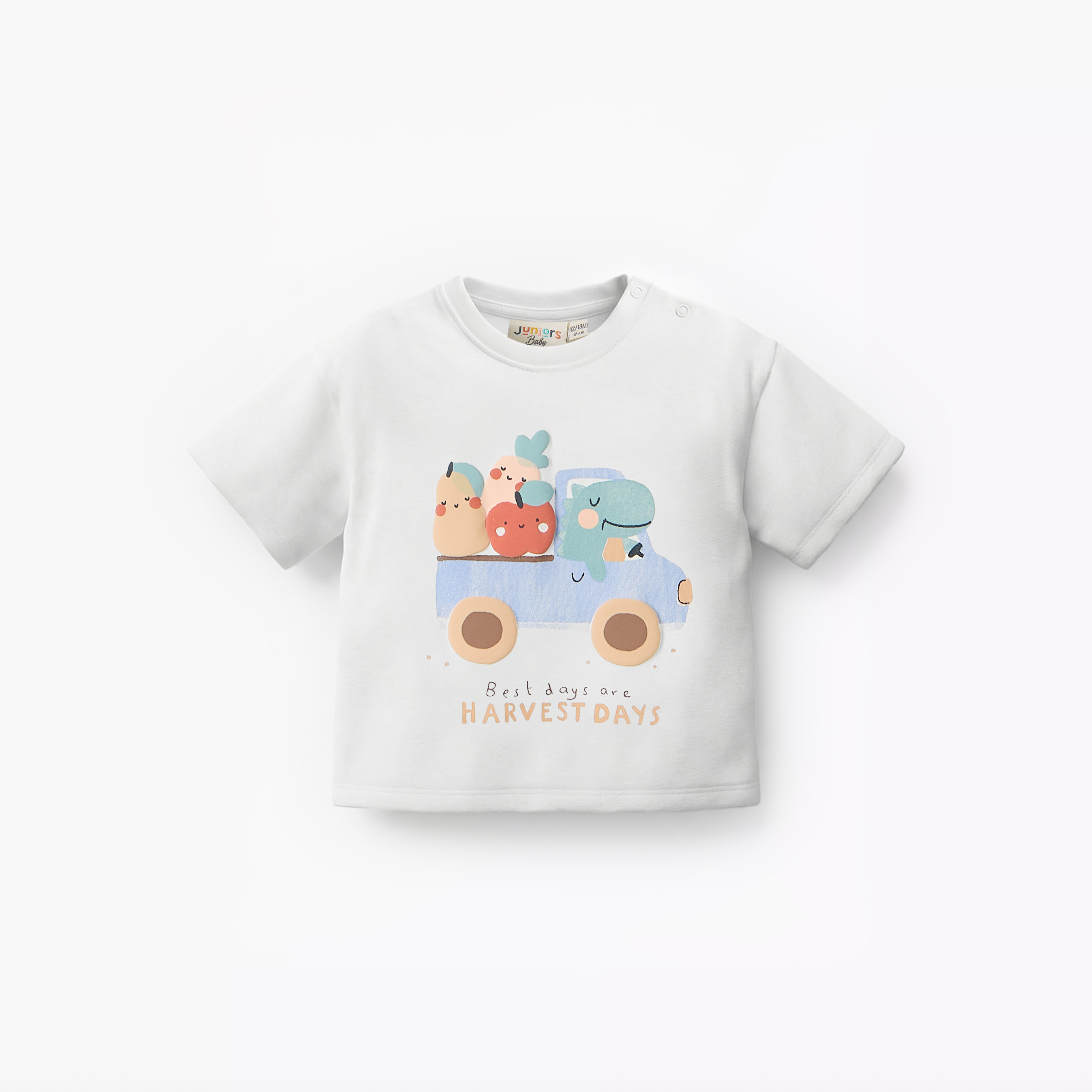 طقم شورت وتيشيرت بأكمام قصيرة وياقة ضيقة وطبعات من جونيورز-baby-boys-clothing-setsandcoords-image-3
