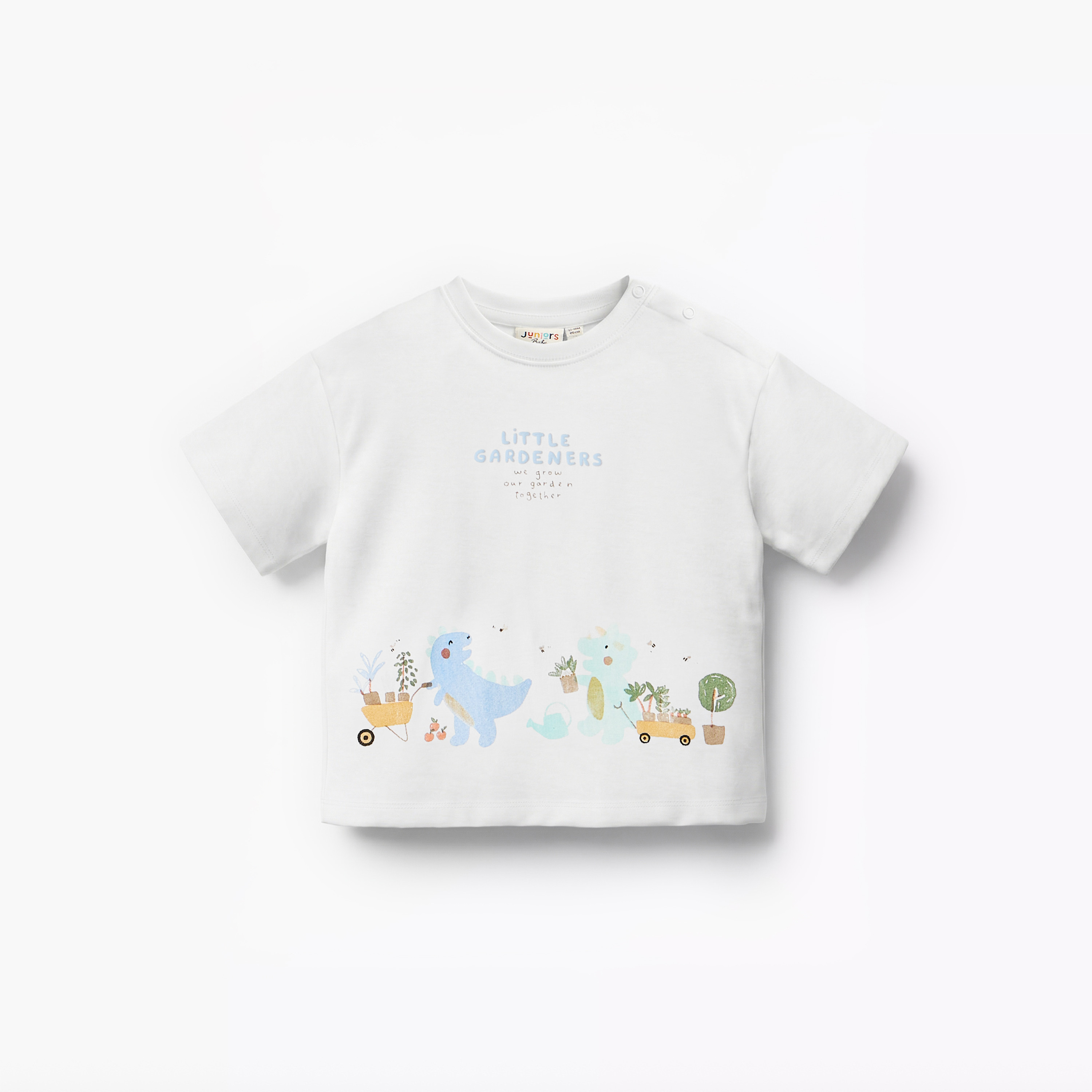 Juniors Crew Neck Short Sleeves T-shirt and Shorts Set with Print-baby-boys-clothing-setsandcoords-image-3