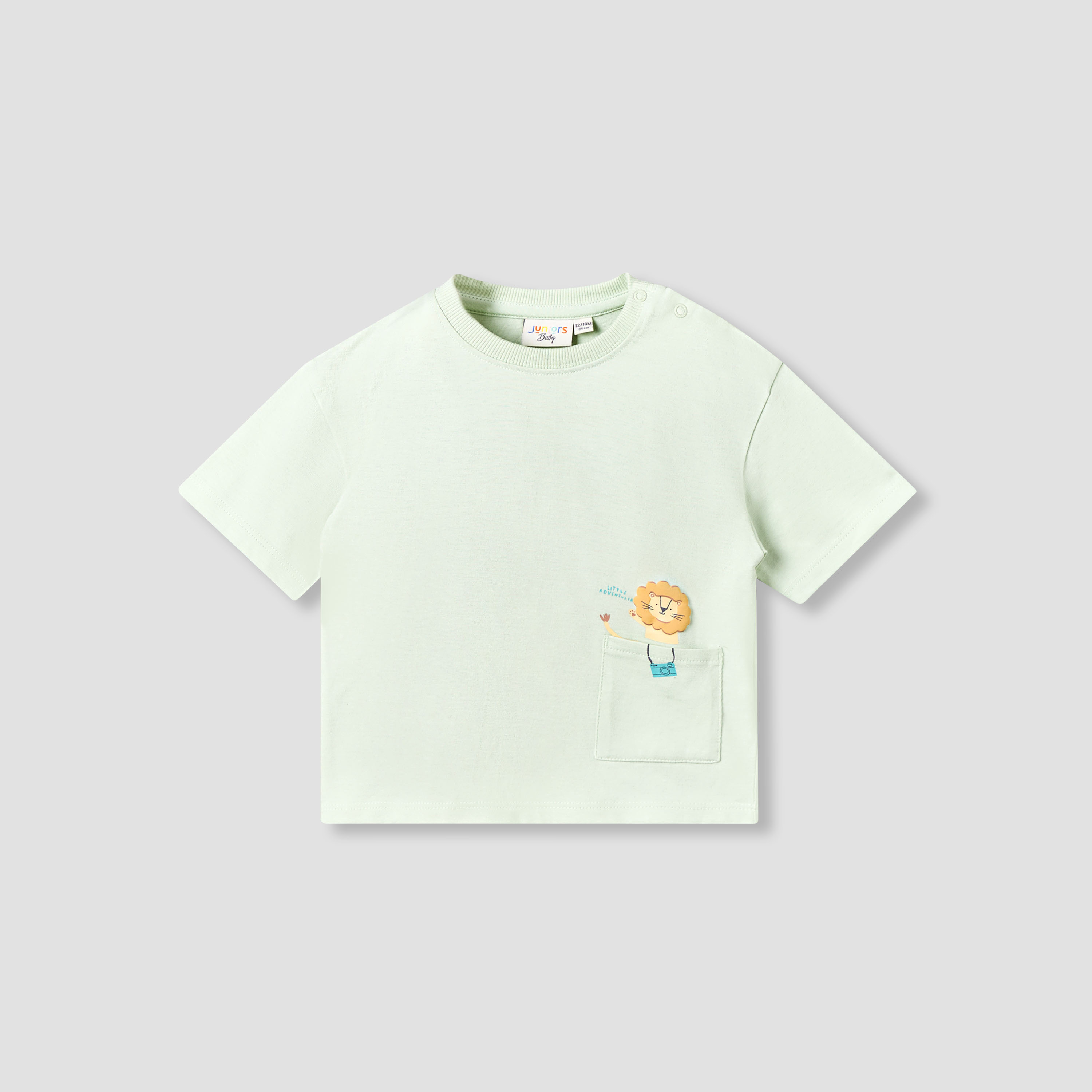 Juniors Crew Neck Short Sleeves T-shirt and Shorts Set with Print-baby-boys-clothing-setsandcoords-image-2