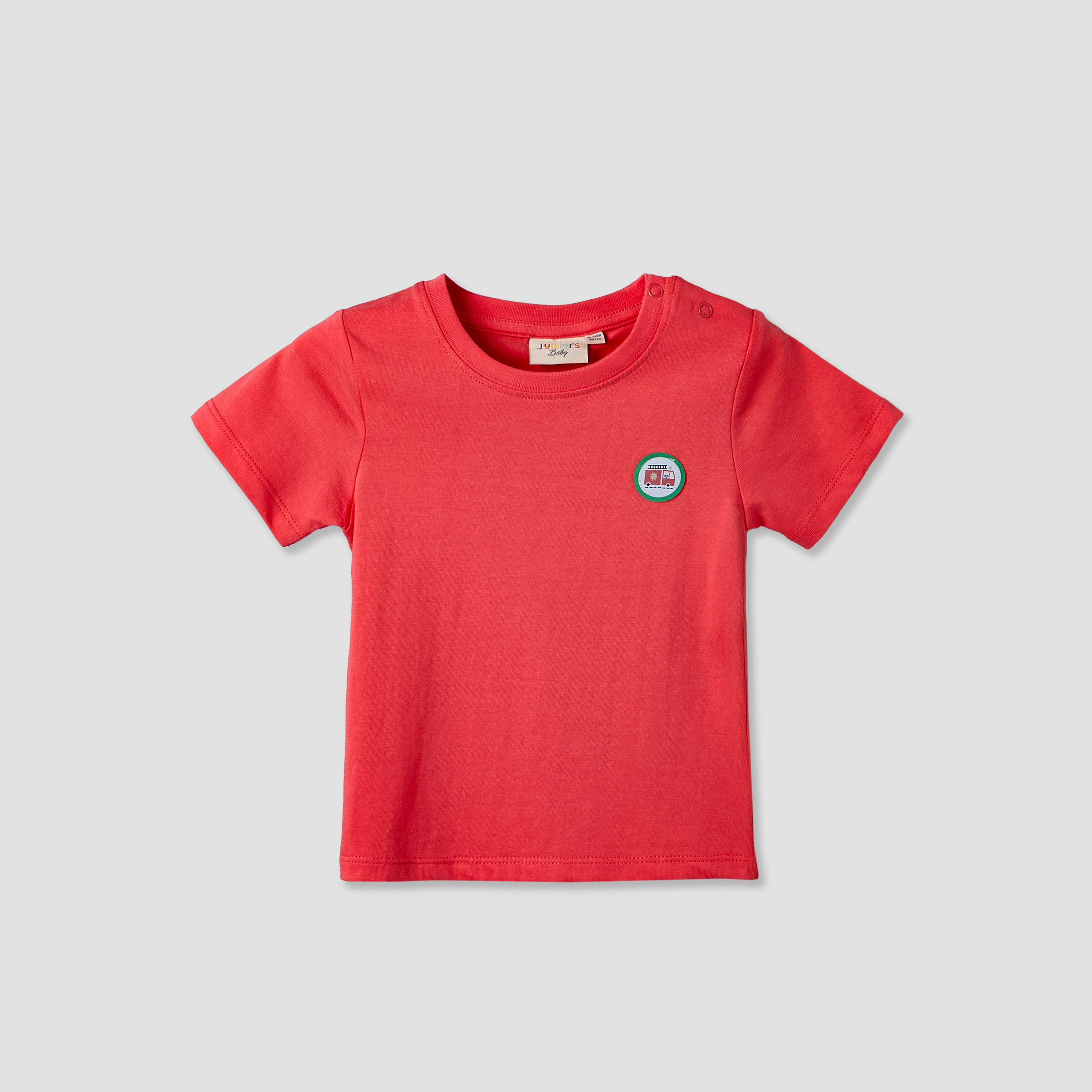 Juniors Crew Neck Short Sleeves T-shirt and Dungaree Set with Vehicle Print-baby-boys-clothing-setsandcoords-image-4