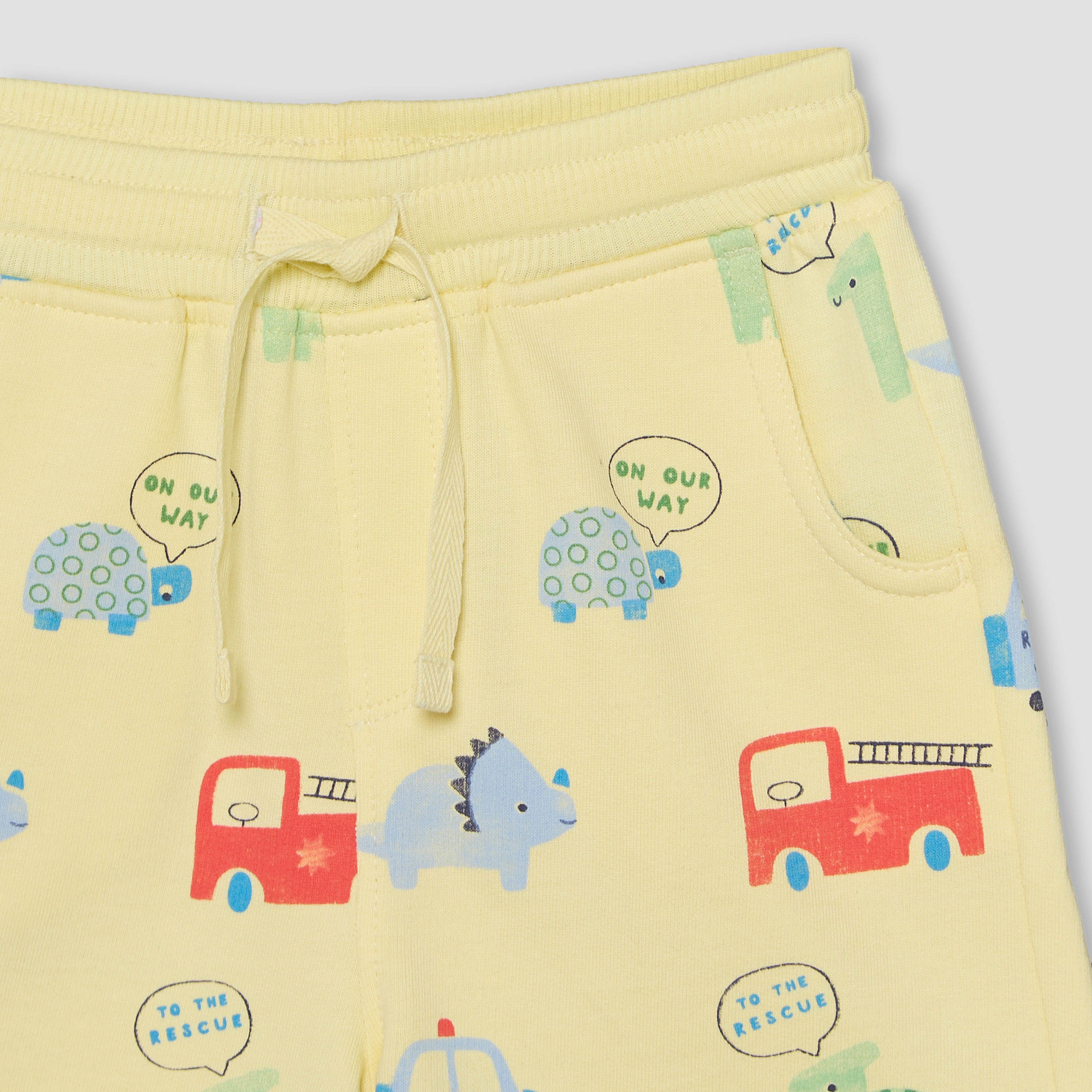 Set of 3 Juniors Crew Neck Short Sleeves T-shirt and Shorts Set with Fun Print-baby-boys-clothing-setsandcoords-image-11
