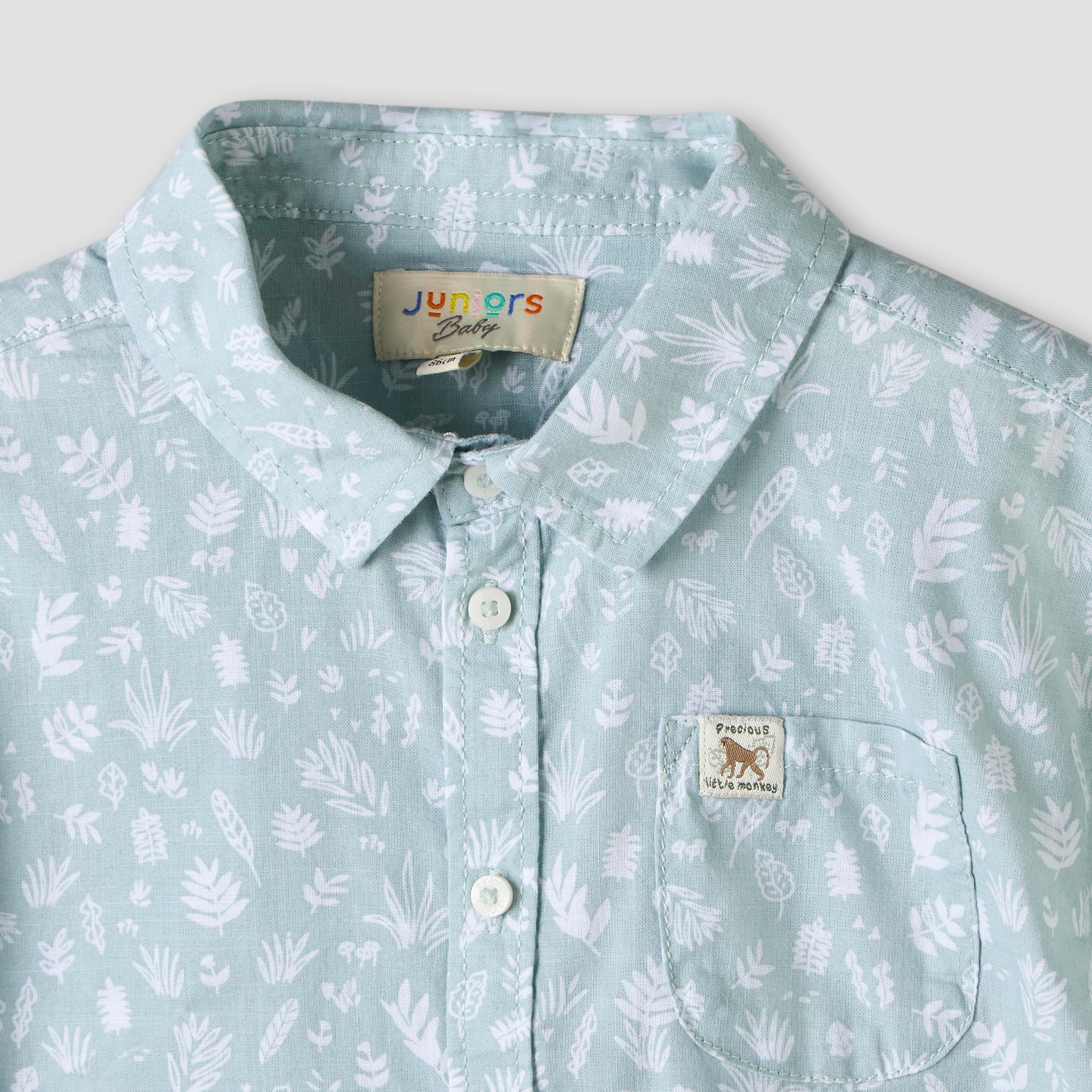 طقم شورت وقميص بياقة وأكمام قصيرة وطبعات من جونيورز-baby-boys-clothing-setsandcoords-image-7