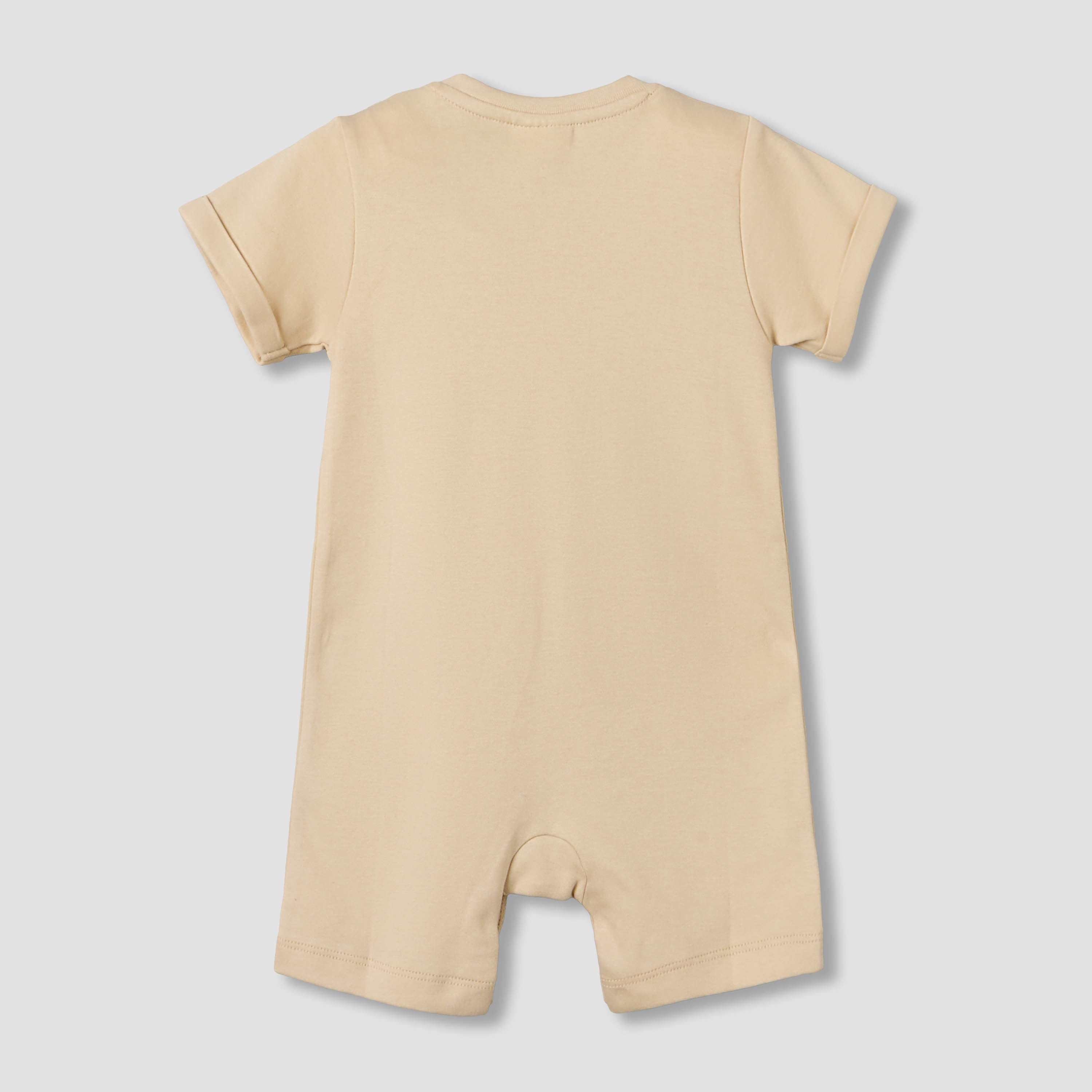 Juniors Crew Neck Short Sleeves Romper with Vehicle Embroidery-baby-boys-clothing-rompers-image-3