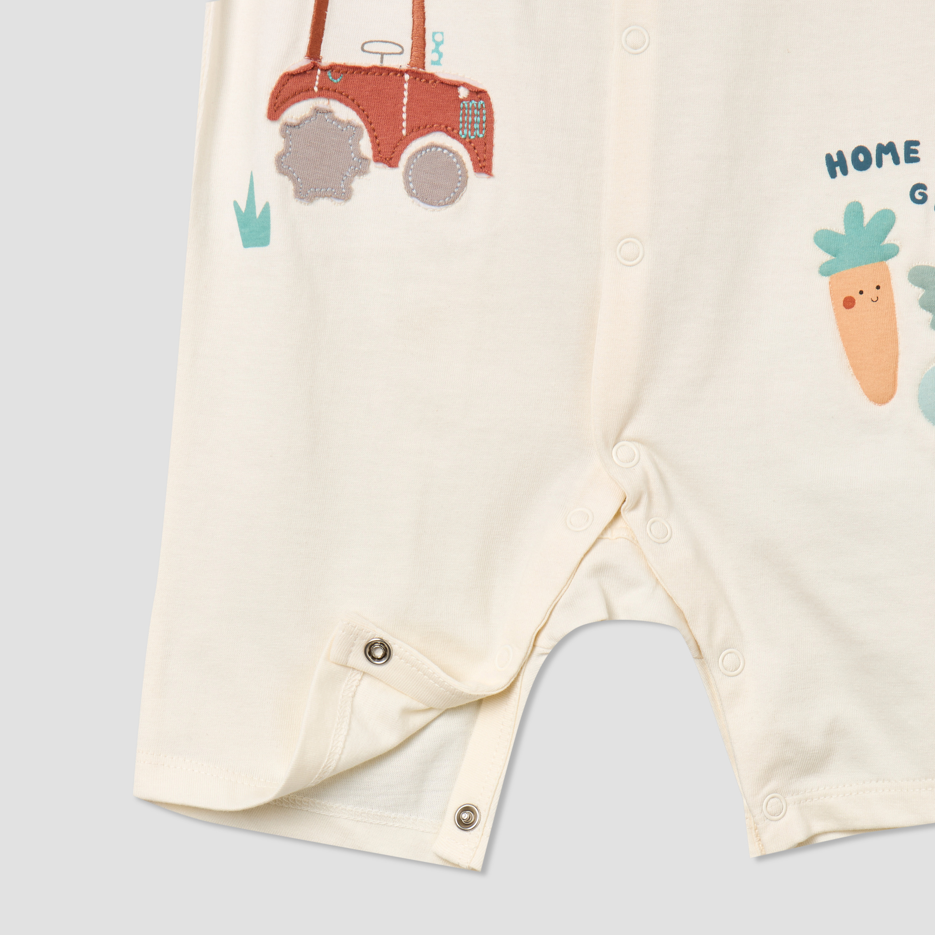 Pack of 2 Juniors Crew Neck Short Sleeves Romper with Fun Print-baby-boys-clothing-rompers-image-8