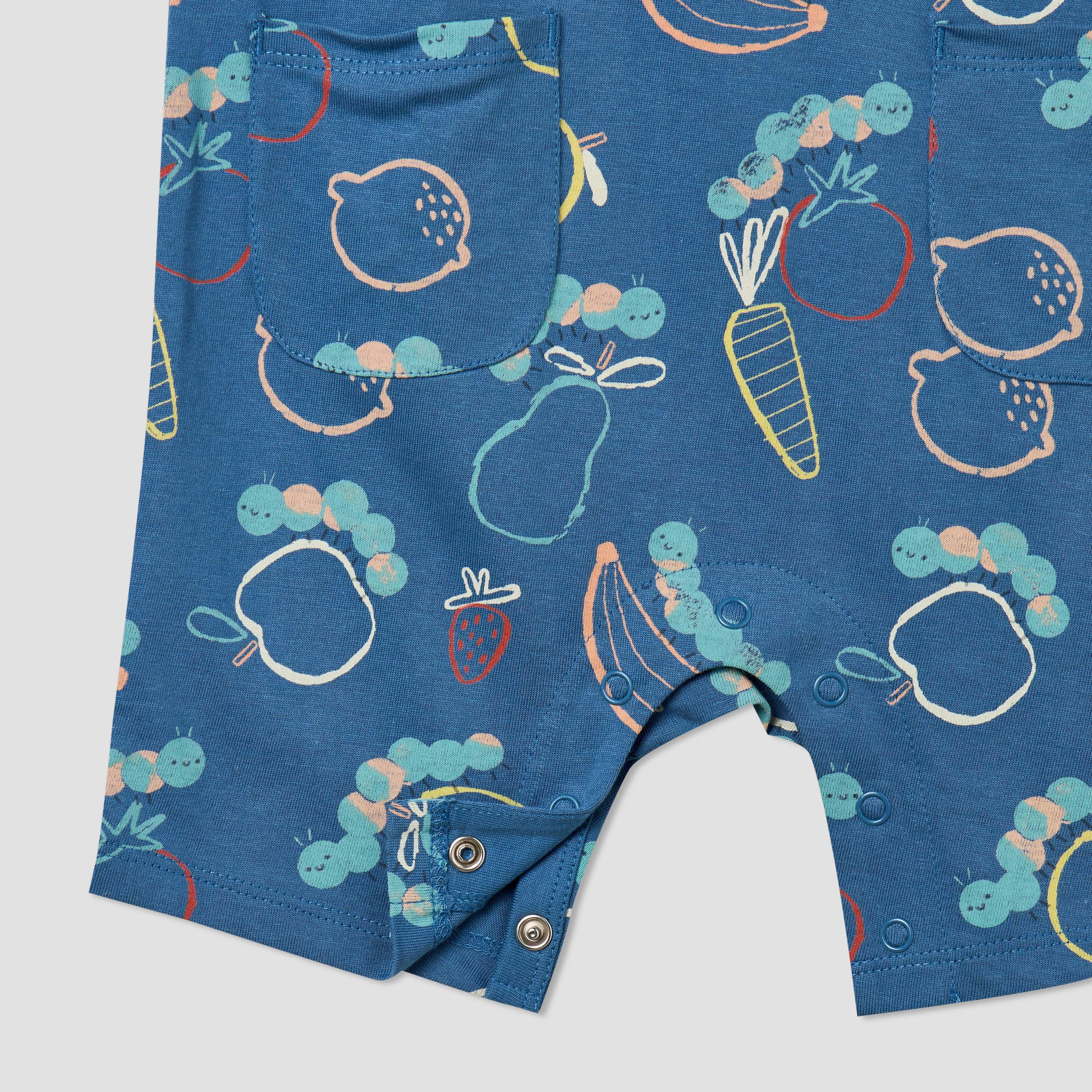 Pack of 2 Juniors Crew Neck Short Sleeves Romper with Fun Print-baby-boys-clothing-rompers-image-9