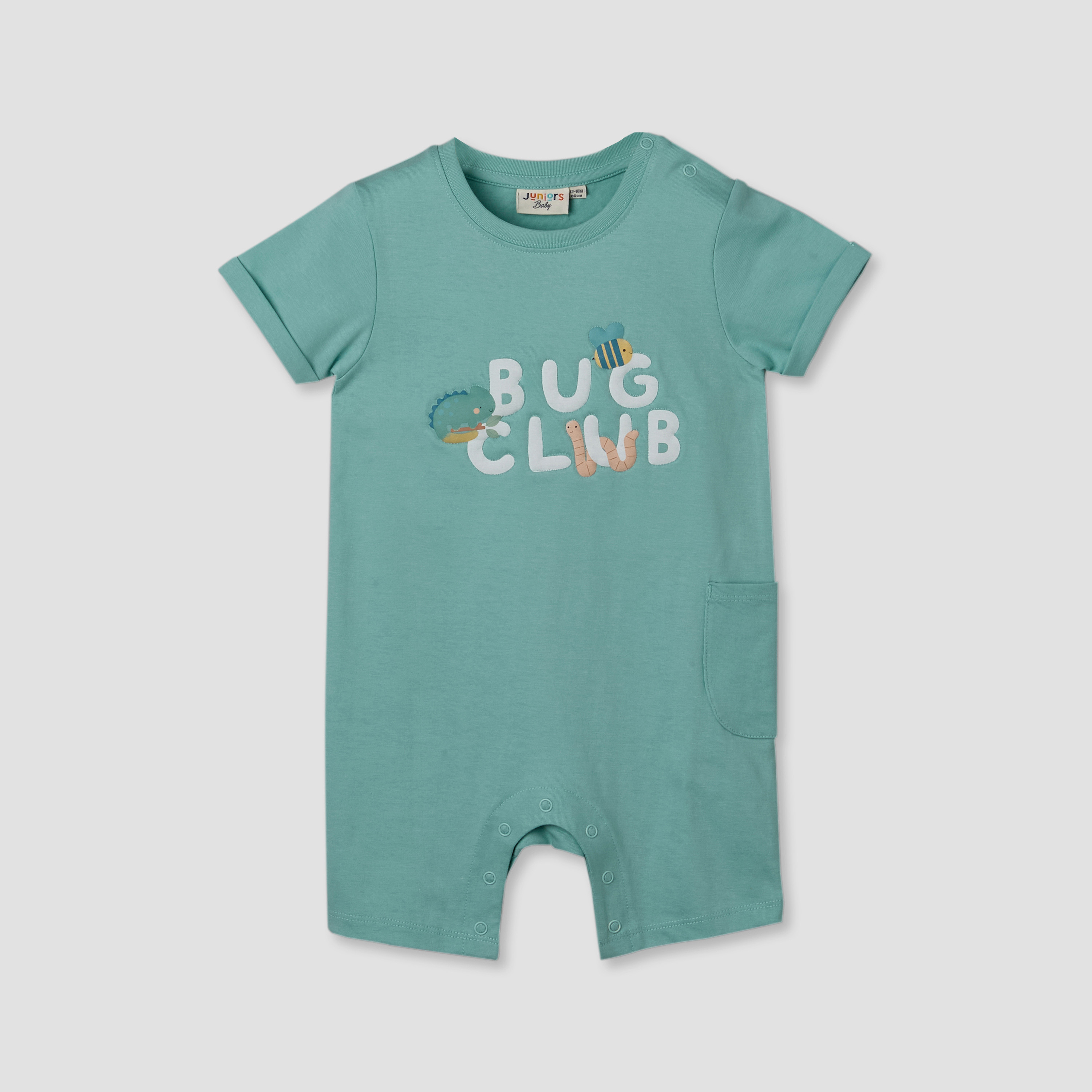Pack of 2 Juniors Crew Neck Short Sleeves Romper with Fun Print-baby-boys-clothing-rompers-image-3