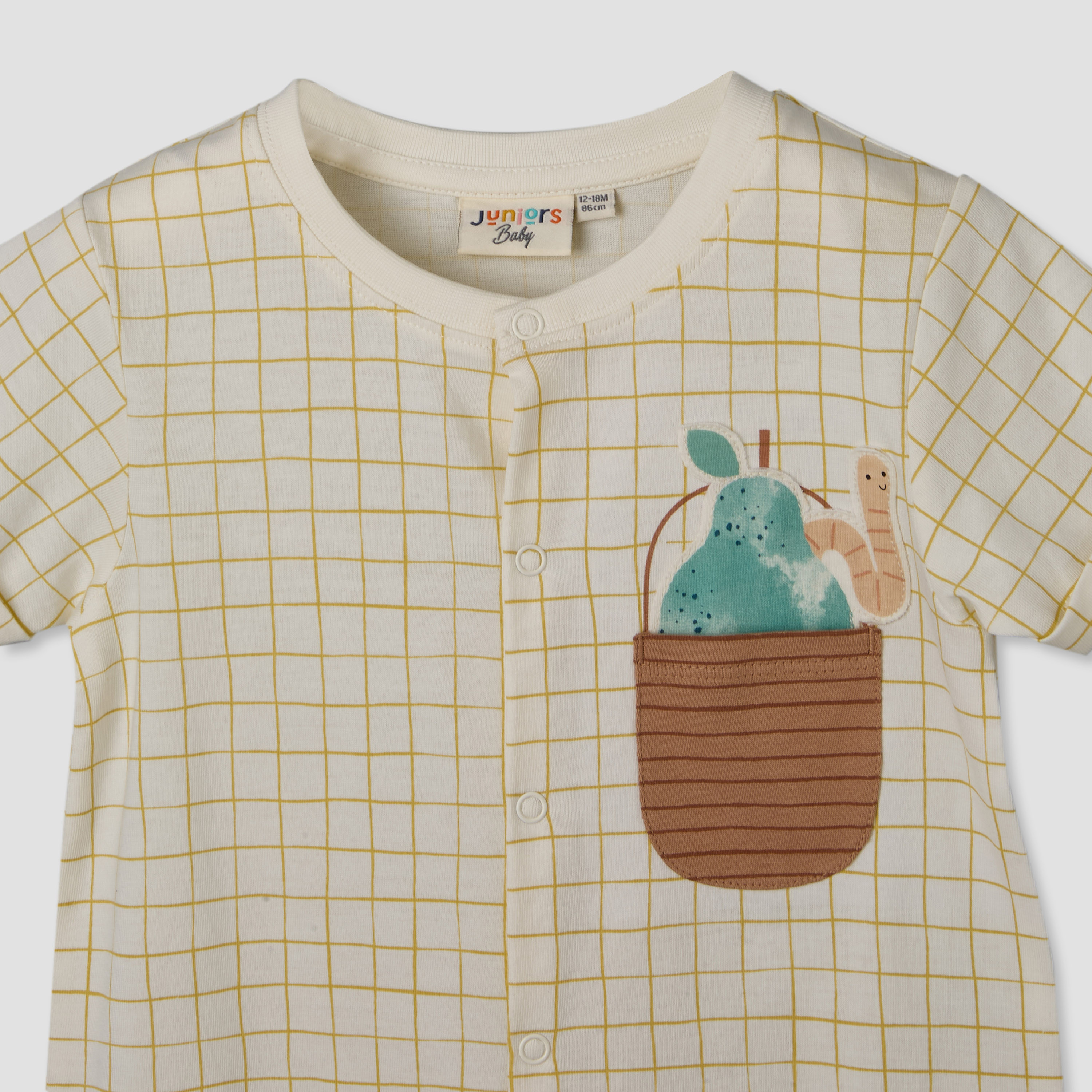 Pack of 2 Juniors Crew Neck Short Sleeves Romper with Fun Print-baby-boys-clothing-rompers-image-5