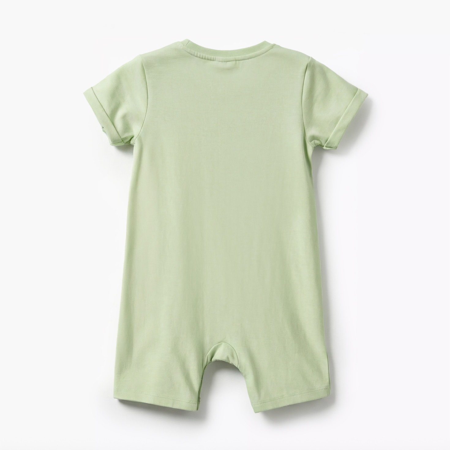 Pack of 2 Juniors Round Neck Short Sleeves Romper with Snap Button Closure-baby-boys-clothing-rompers-image-4
