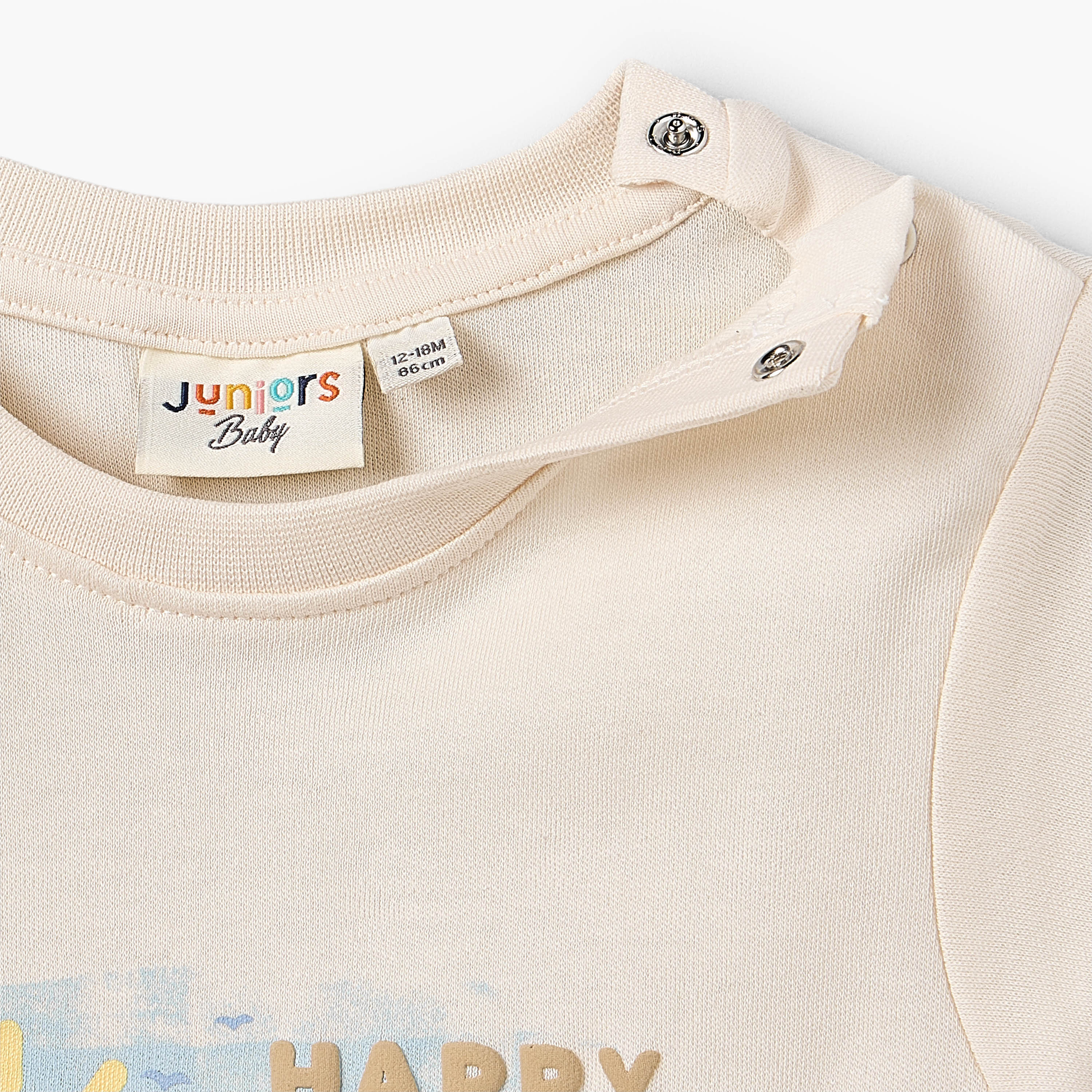 Juniors Crew Neck Short Sleeves Romper with Island Embroidery-baby-boys-clothing-rompers-image-4