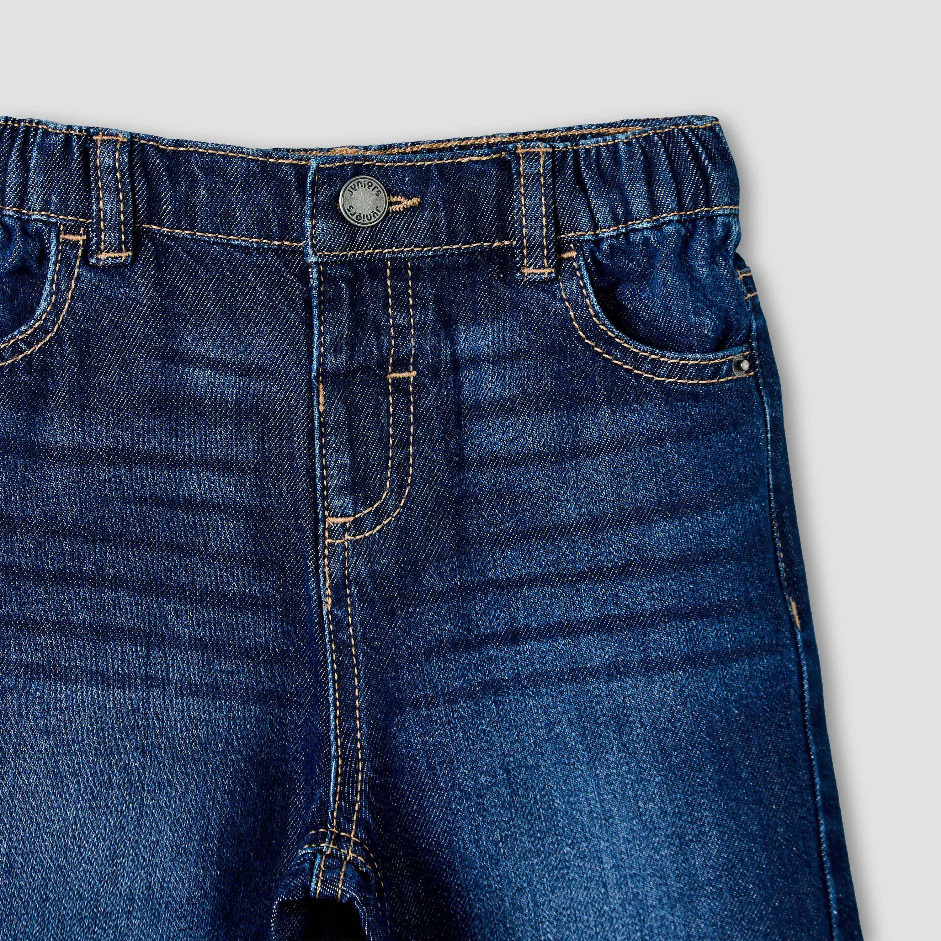 Juniors Jeans with Pockets, Elastic Waist-baby-boys-clothing-bottoms-jeans-image-4