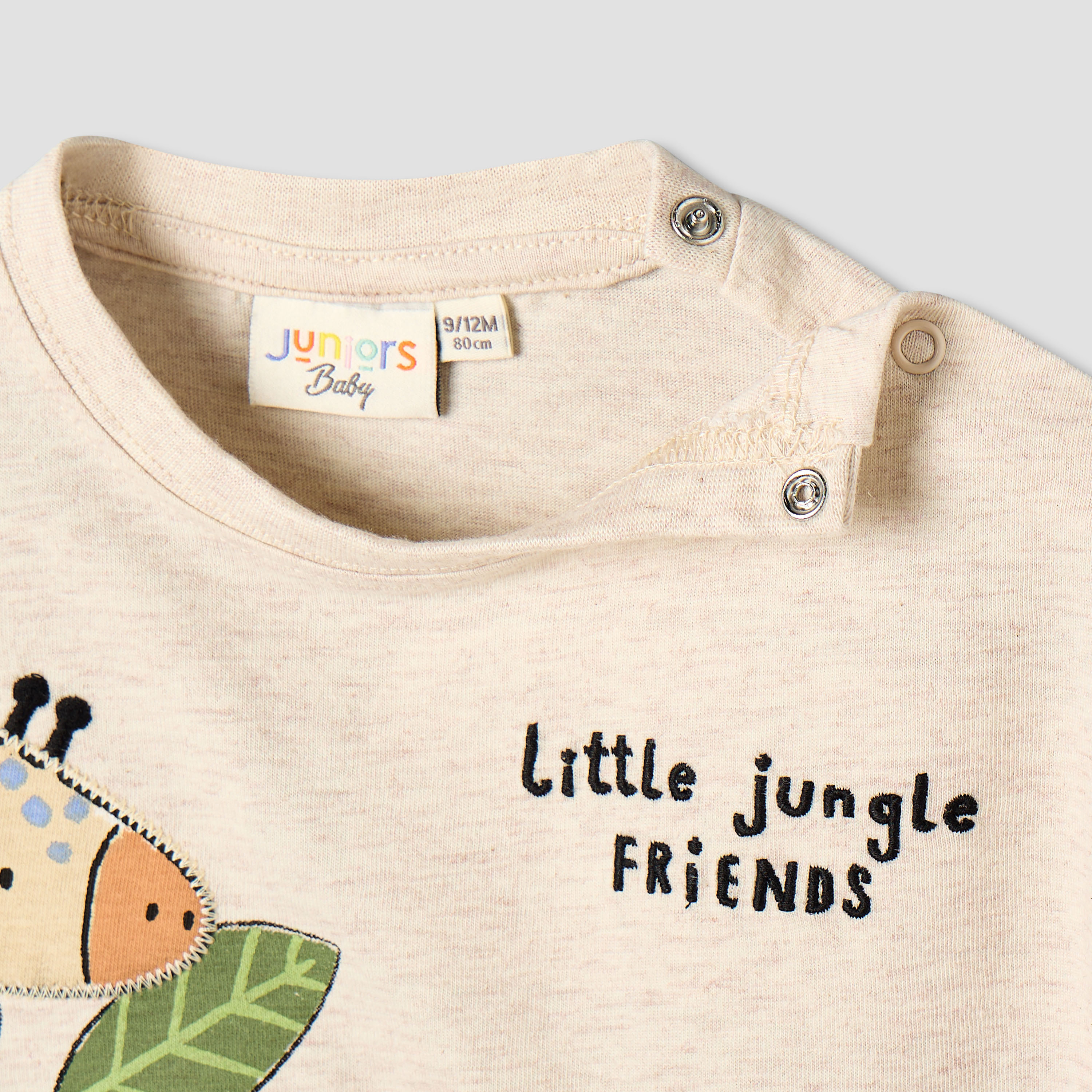 Juniors Crew Neck Short Sleeves T-shirt with Animal Applique-baby-boys-clothing-tshirtsandpolos-image-6