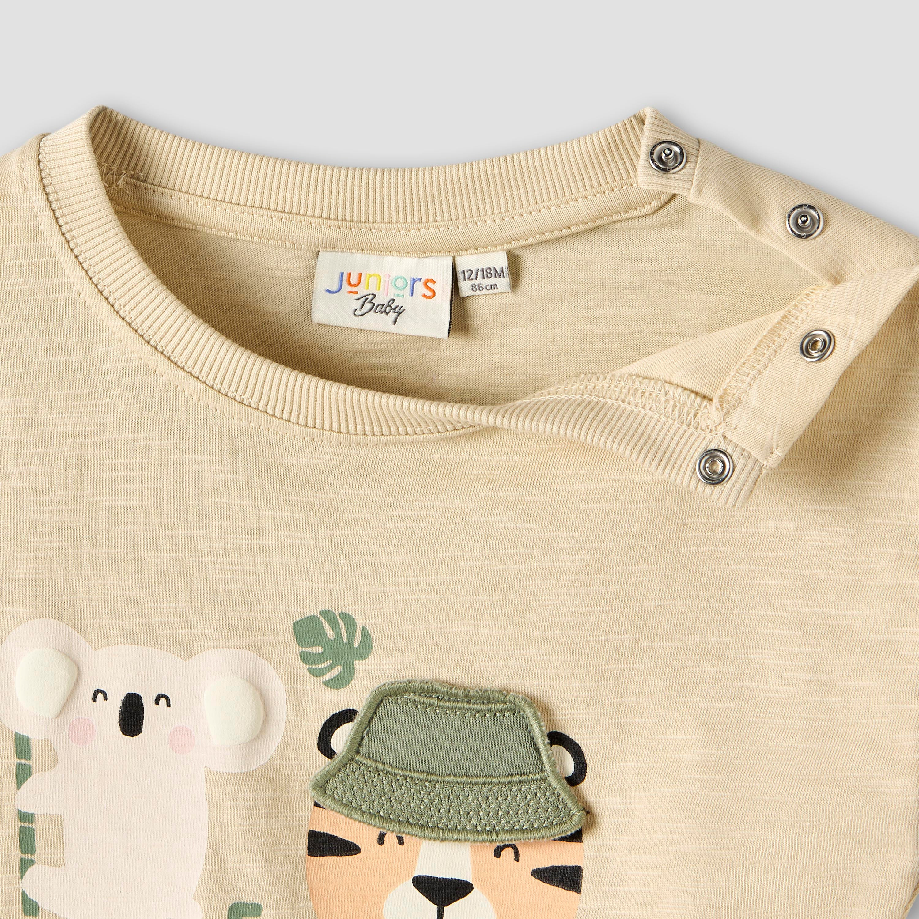 Juniors Crew Neck Short Sleeves T-shirt with Print-baby-boys-clothing-tshirtsandpolos-image-4