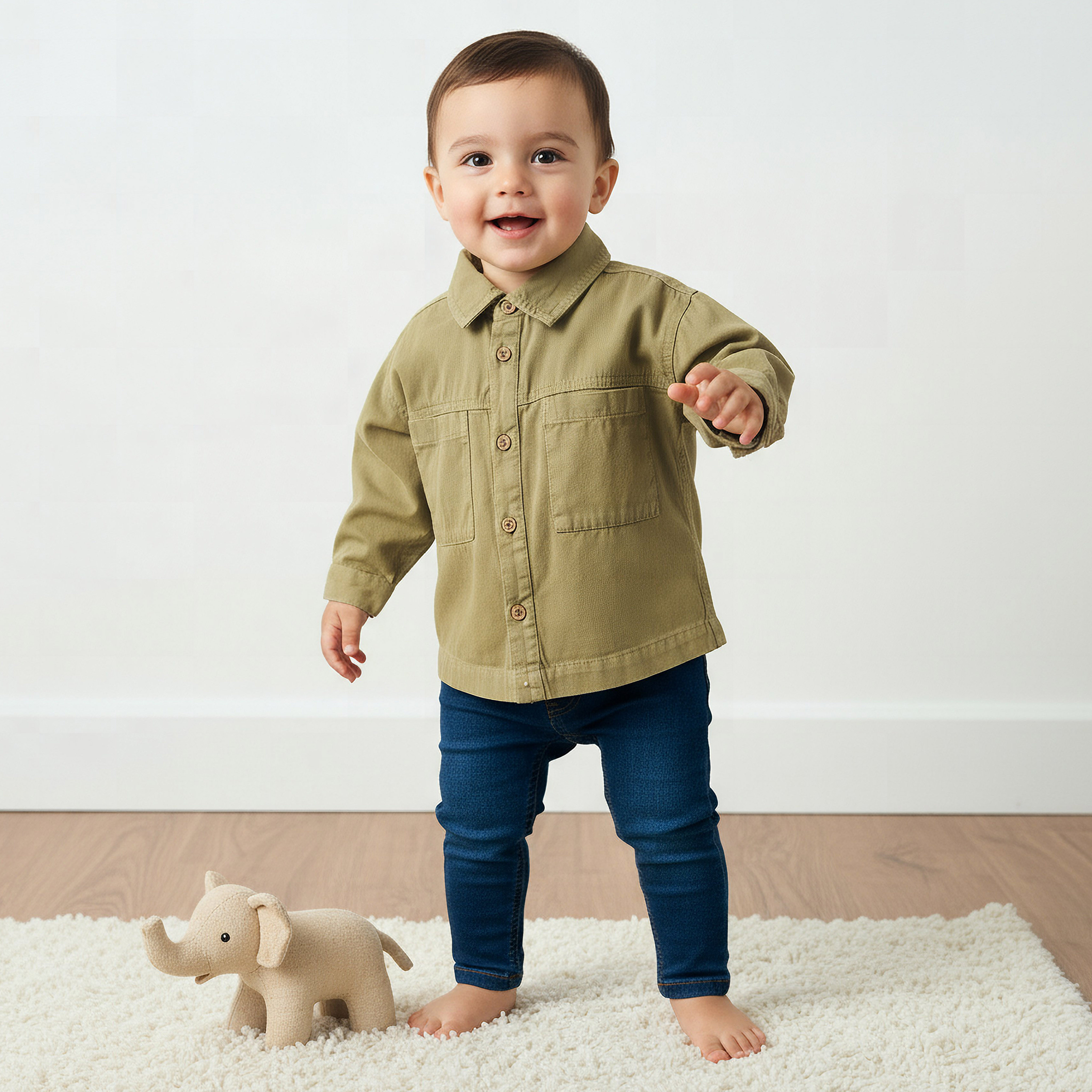 Juniors Long Sleeves Shirt with Pockets-baby-boys-clothing-shirts-image-1