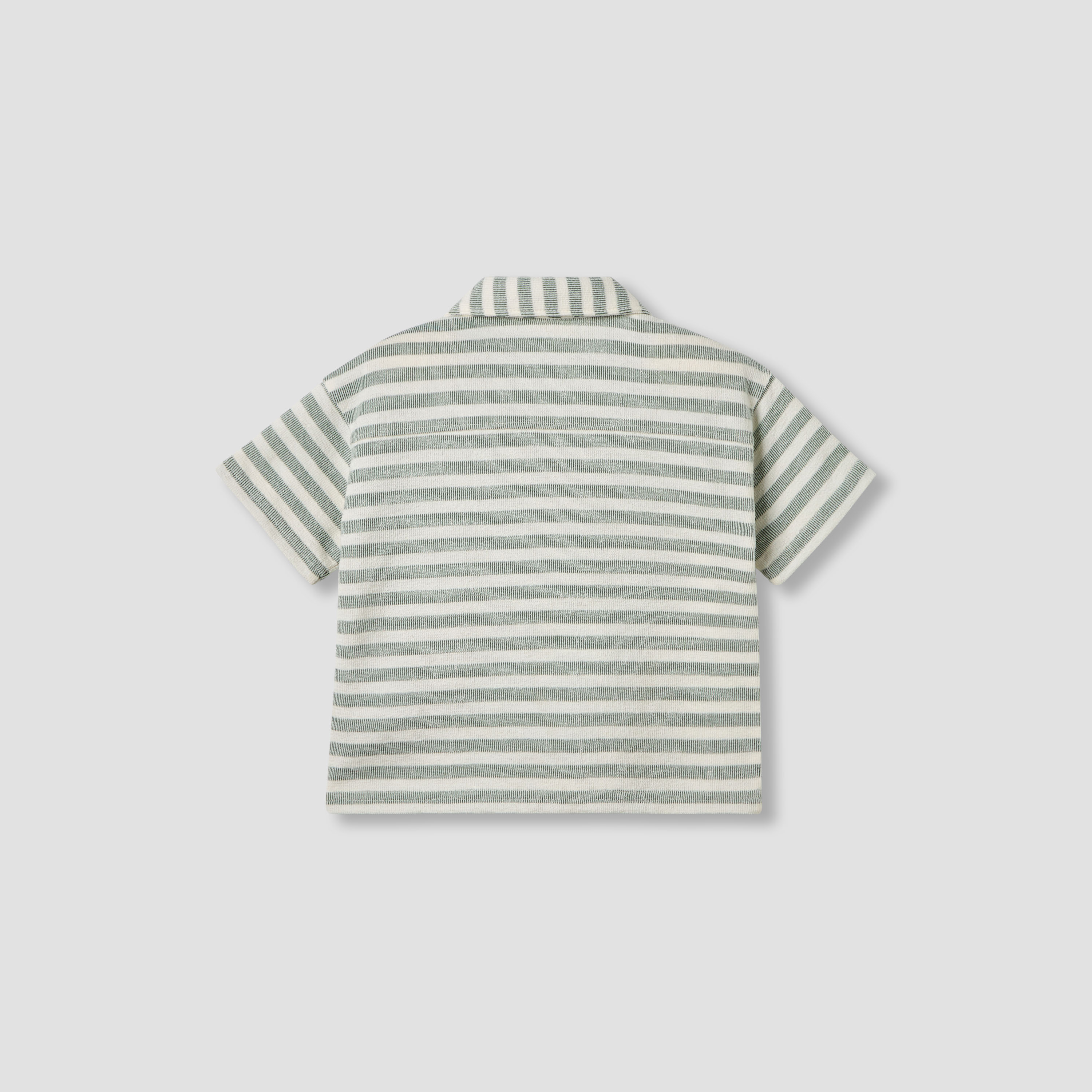 Juniors Short Sleeves Shirt with Stripes-baby-boys-clothing-shirts-image-2