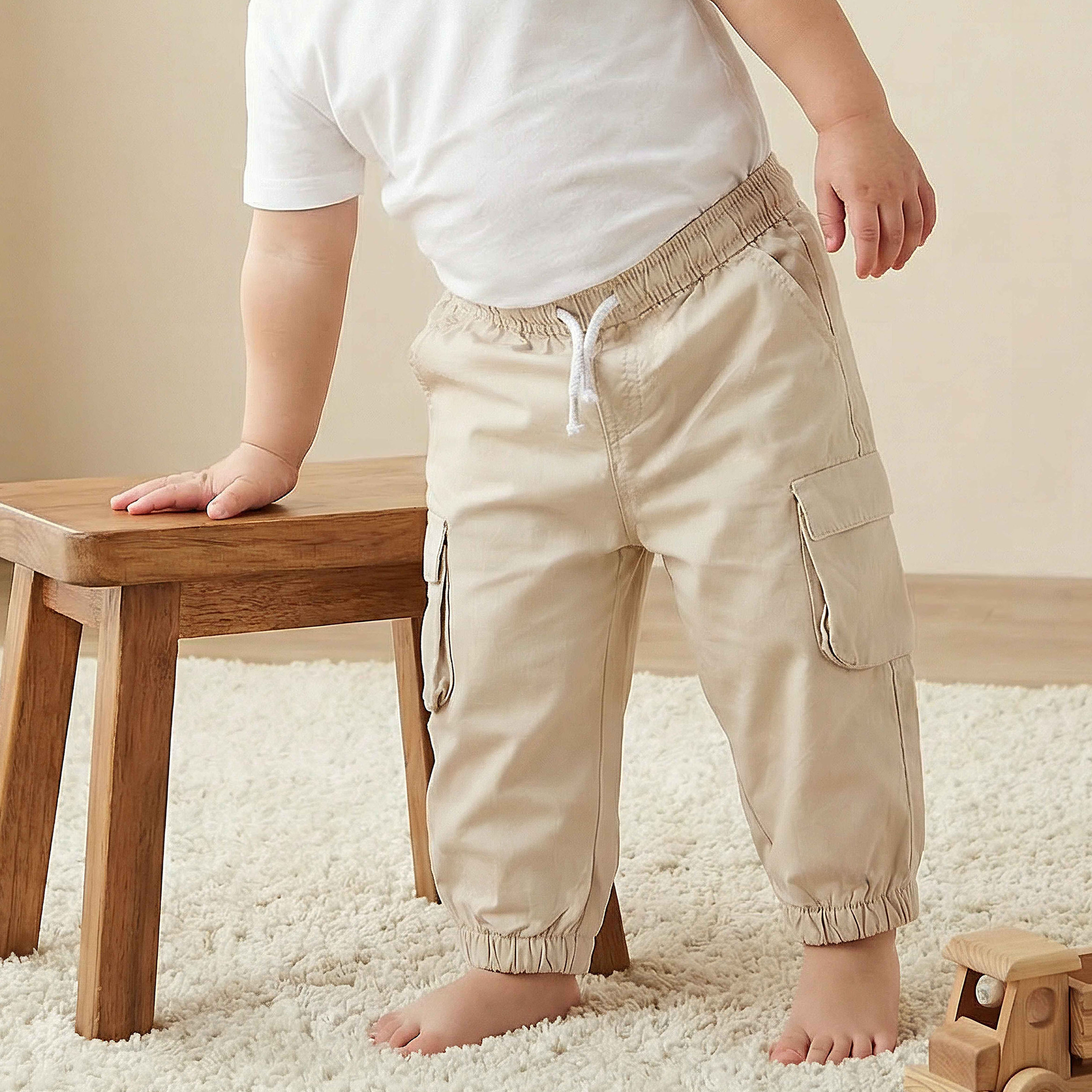 Juniors Pants with Flap Pockets, Drawstring Waist-baby-boys-clothing-bottoms-trousers-image-1