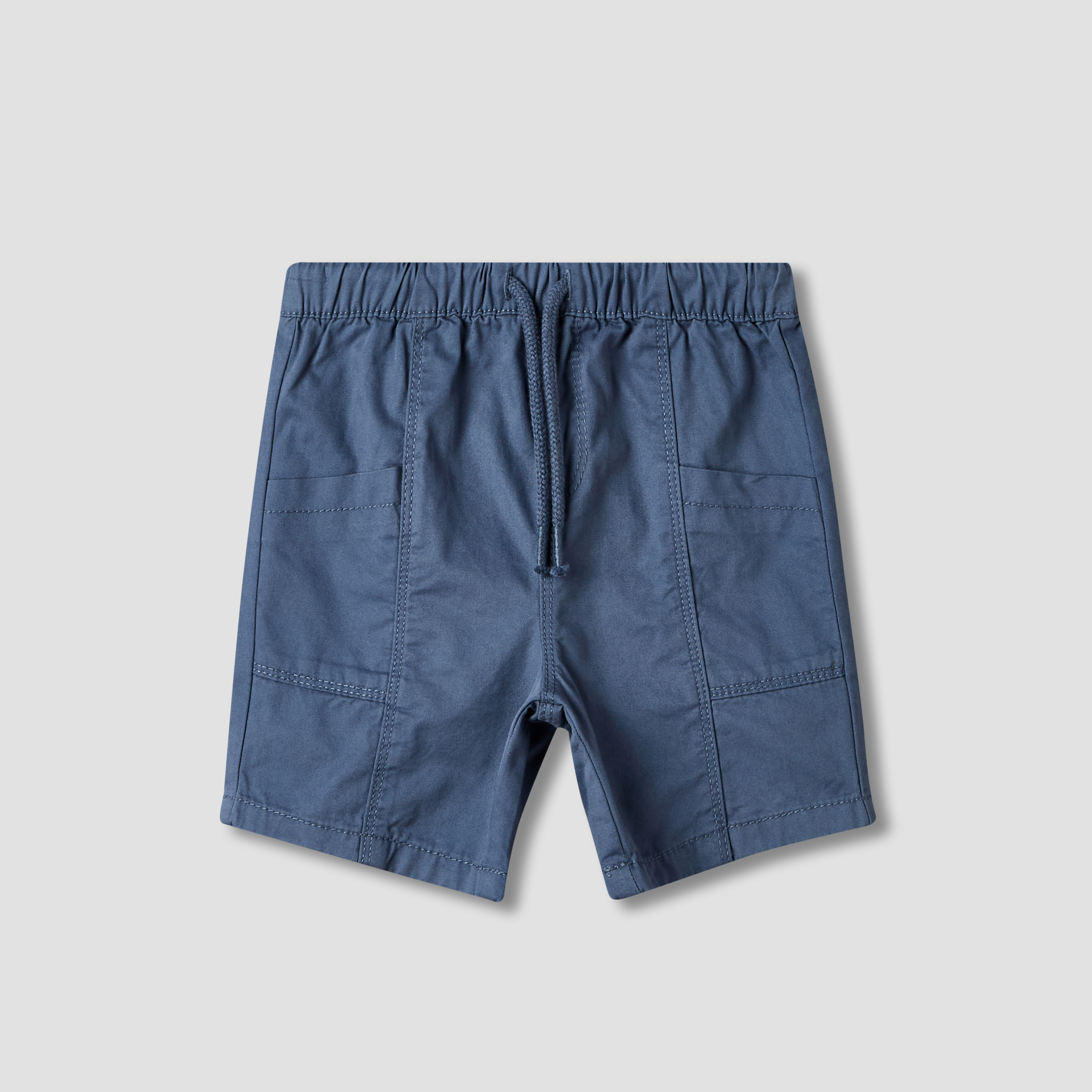 Juniors Drawstring Waist Shorts with Pockets-baby-boys-clothing-bottoms-shorts-image-2