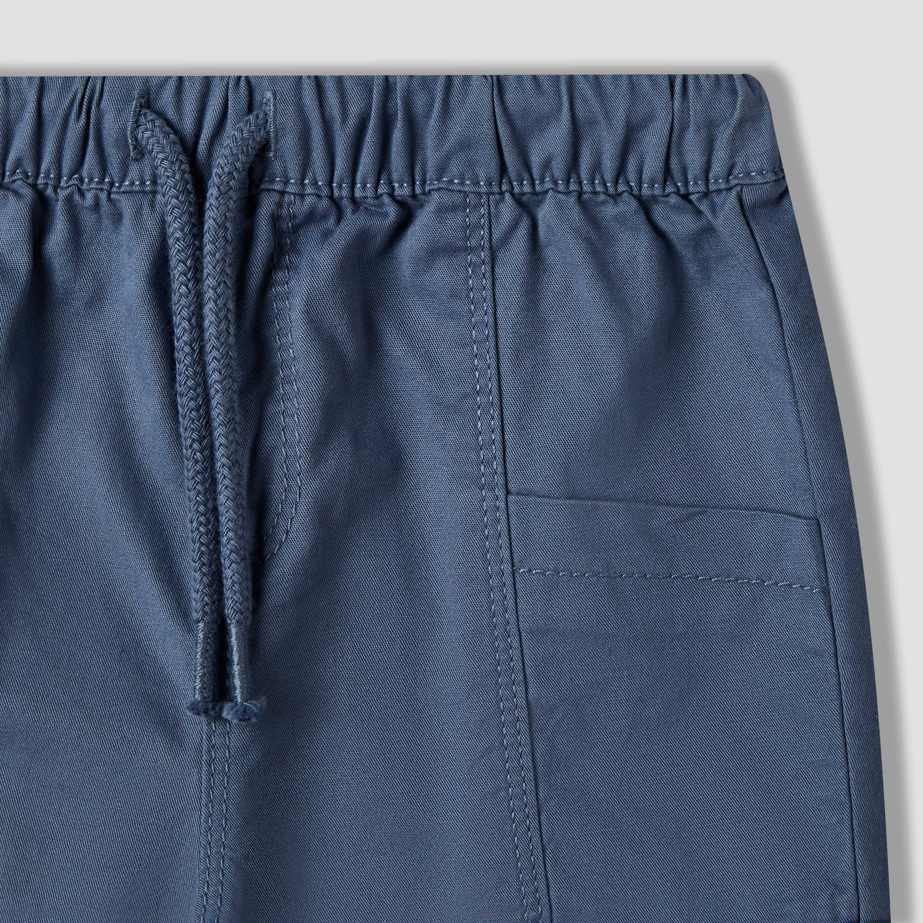 Juniors Drawstring Waist Shorts with Pockets-baby-boys-clothing-bottoms-shorts-image-4
