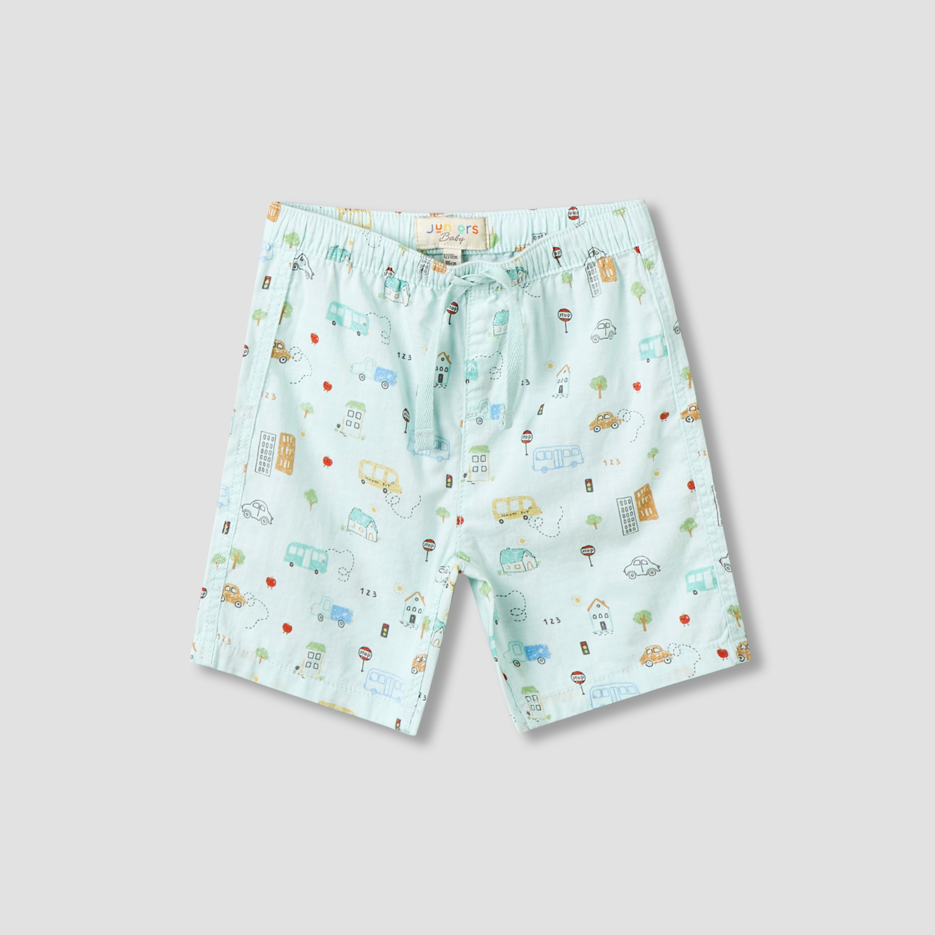 Juniors Collared Neck Short Sleeve Shirt and Shorts Set with Pocket-baby-boys-clothing-setsandcoords-image-4