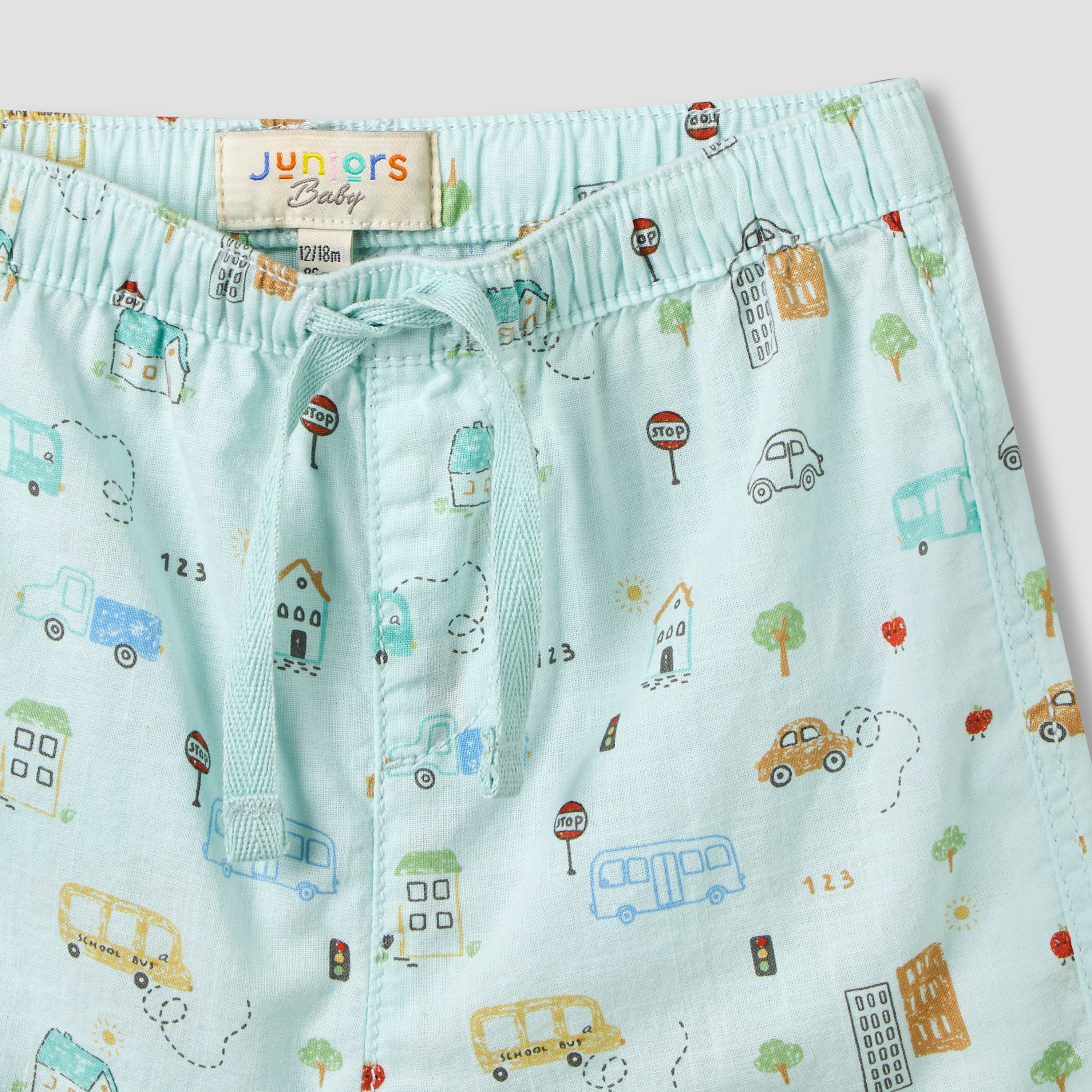 Juniors Collared Neck Short Sleeve Shirt and Shorts Set with Pocket-baby-boys-clothing-setsandcoords-image-9