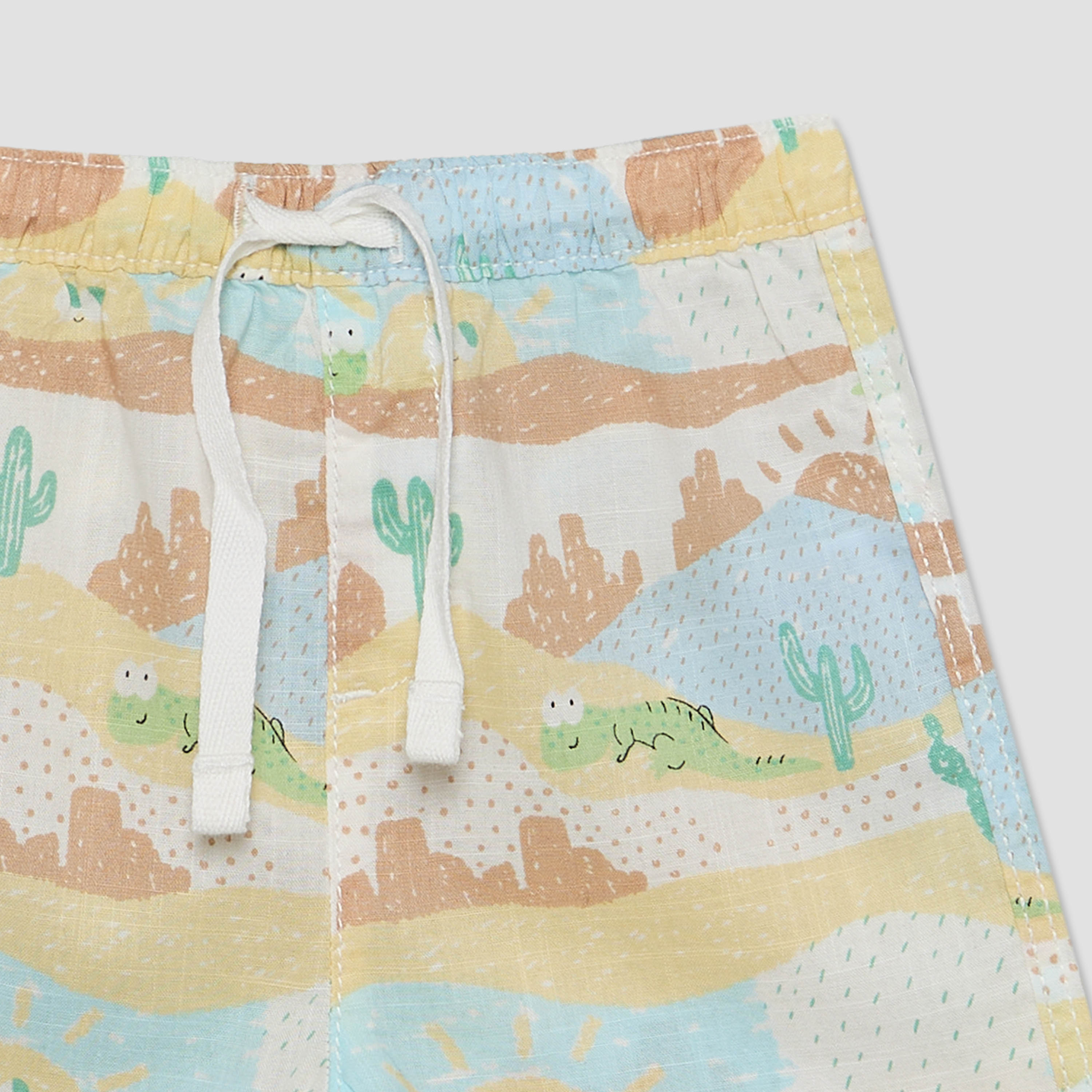 Juniors Collared Short Sleeves Shirt and Shorts Set with Desert Print-baby-boys-clothing-setsandcoords-image-7