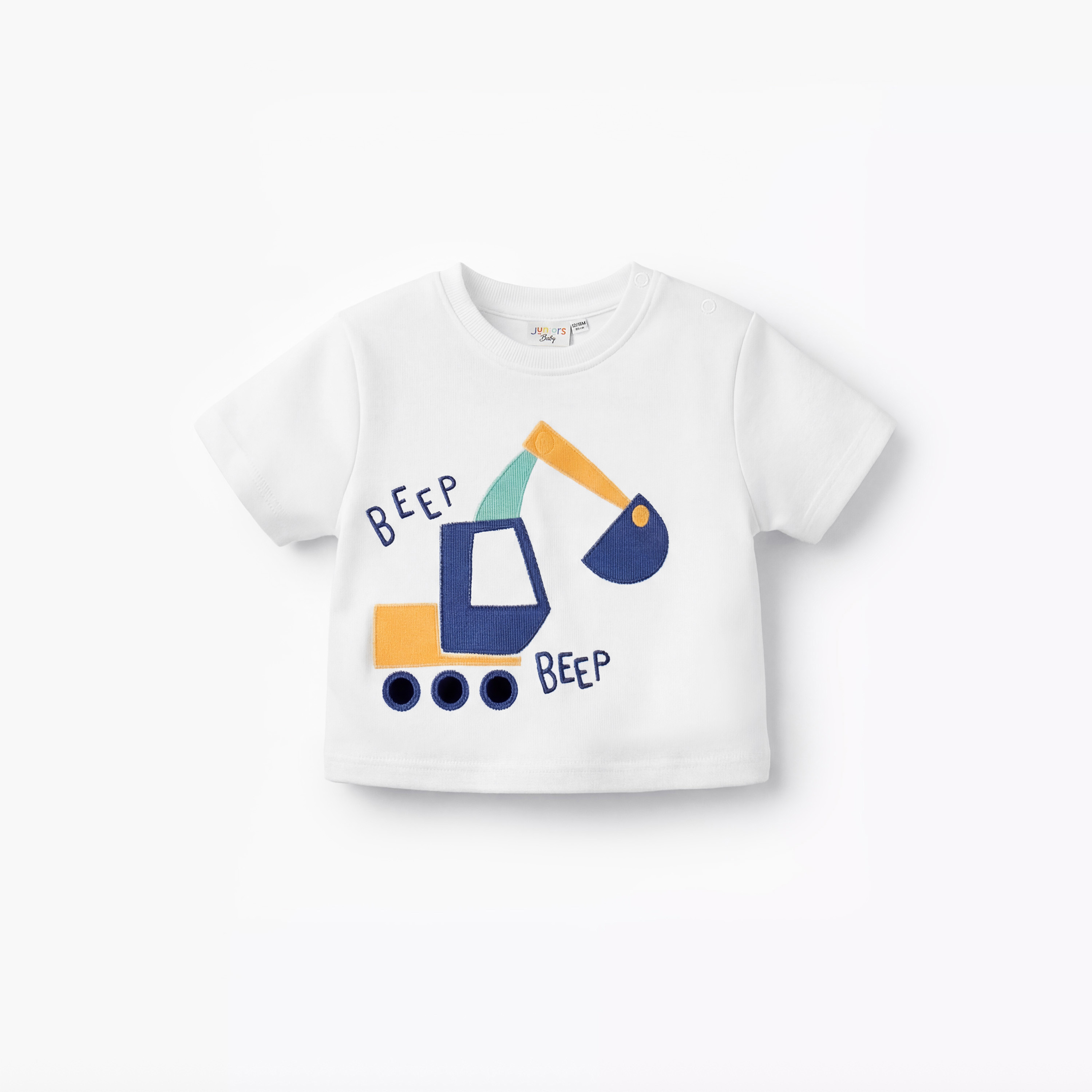 طقم بنطلون وتيشيرت بياقة ضيقة وأكمام قصيرة من جونيورز-baby-boys-clothing-setsandcoords-image-3