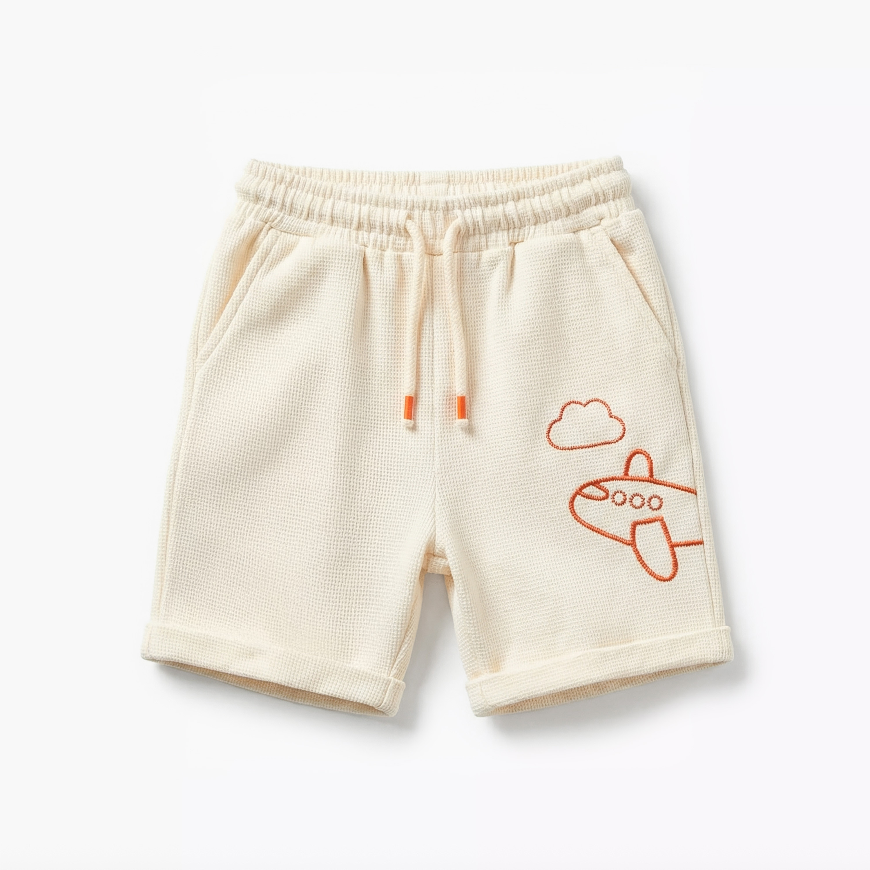 طقم تيشيرت بياقة مستديرة وأكمام قصيرة مع شورت بتطريز من جونيورز-baby-boys-clothing-setsandcoords-image-4