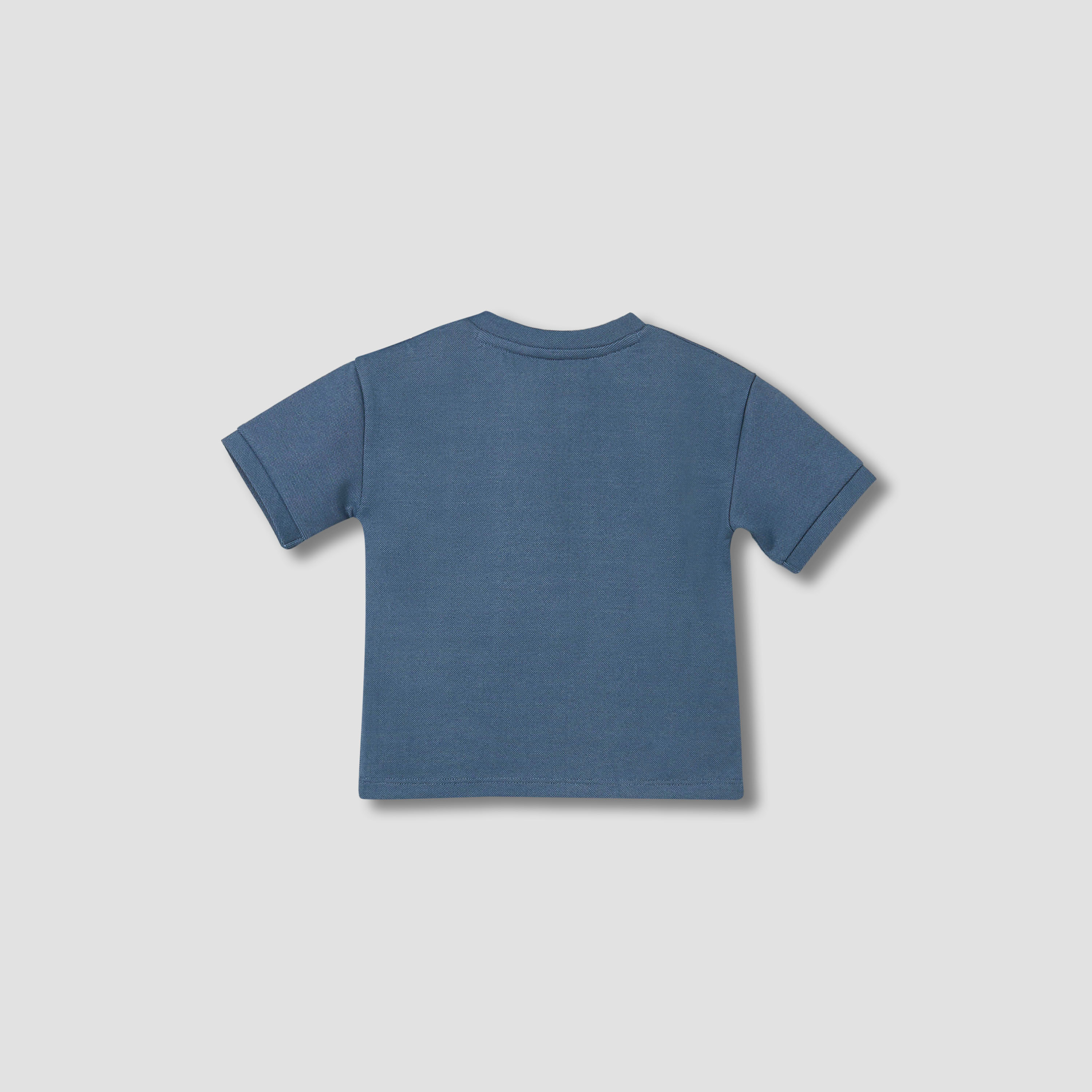 Juniors Round Neck Short Sleeves T-shirt and Pants Set with Car Embroidery-baby-boys-clothing-setsandcoords-image-5
