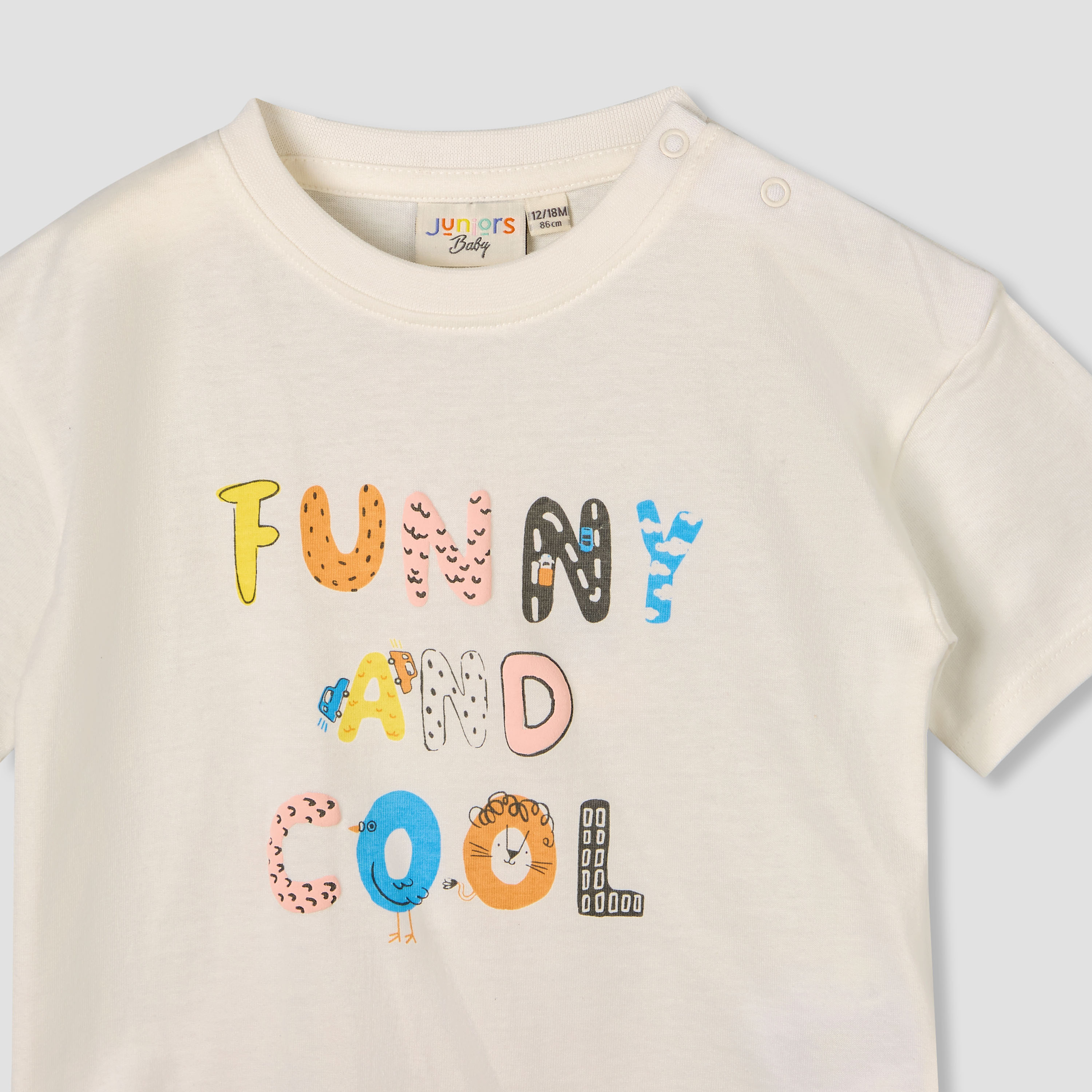 Juniors Crew Neck Short Sleeves T-shirt and Shorts Set with Graphic Print-baby-boys-clothing-setsandcoords-image-5