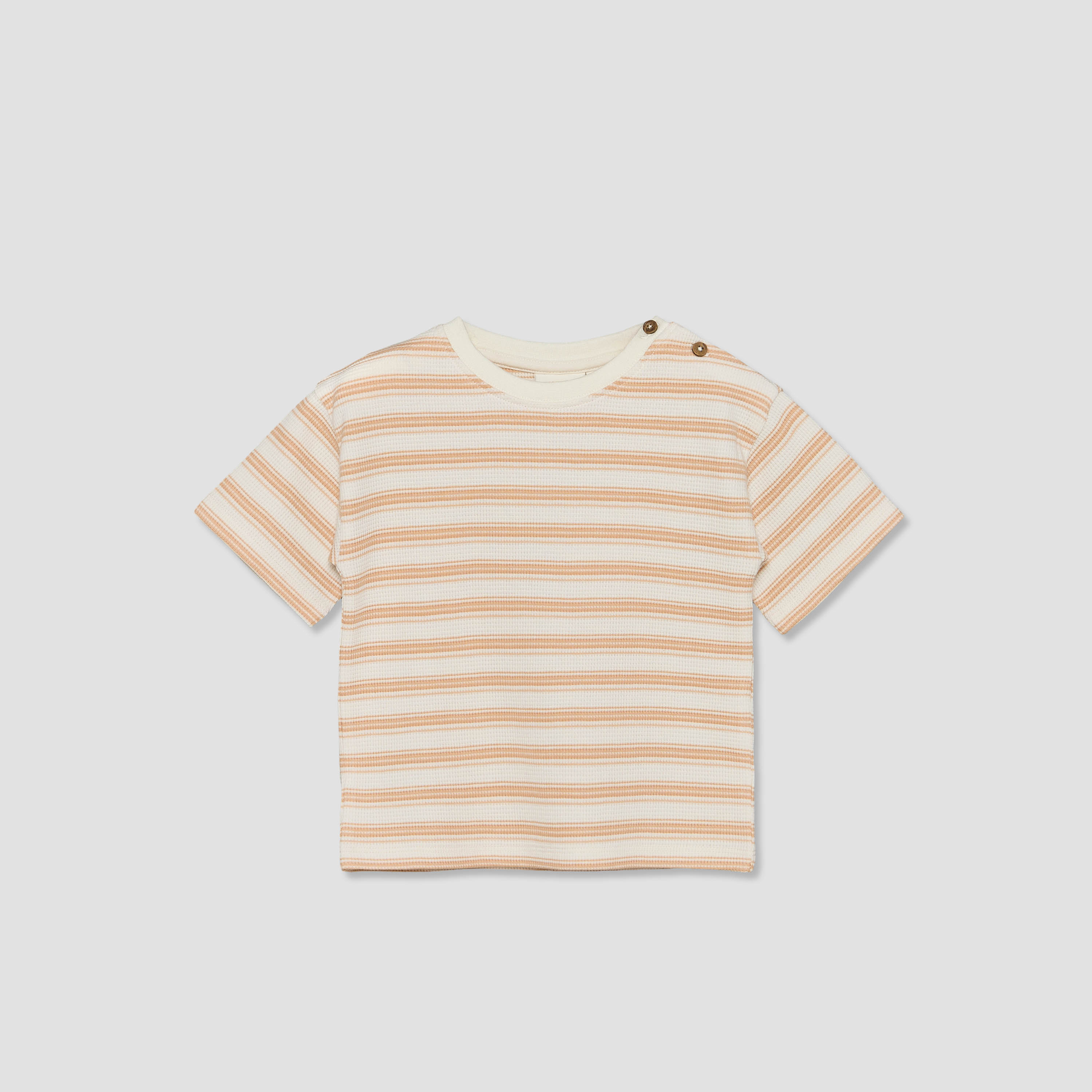 Juniors Crew Neck Short Sleeves T-shirt and Shorts Set with Stripes-baby-boys-clothing-setsandcoords-image-3