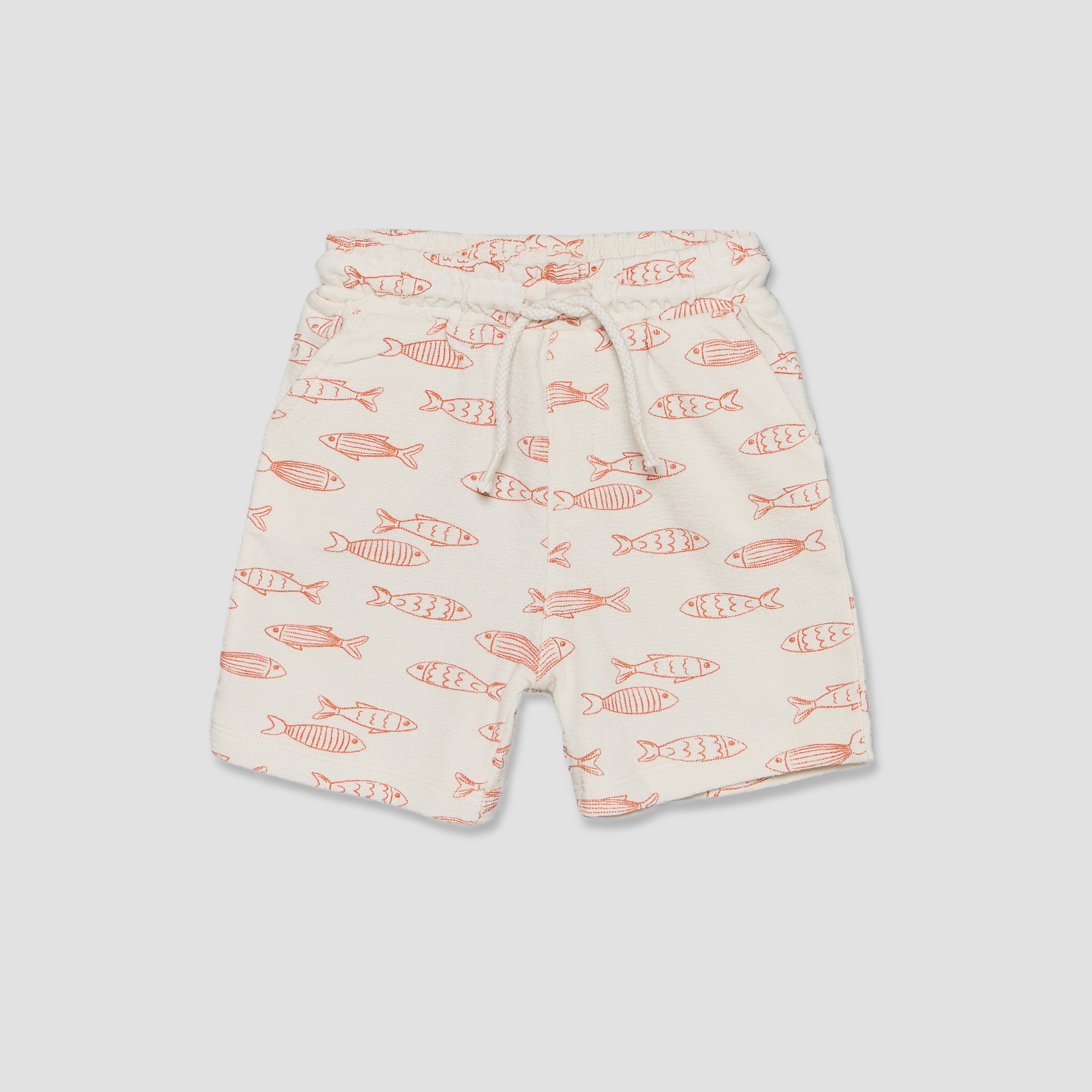 طقم شورت وقميص بياقة وأكمام قصيرة وطبعات سمك من جونيورز-baby-boys-clothing-setsandcoords-image-5