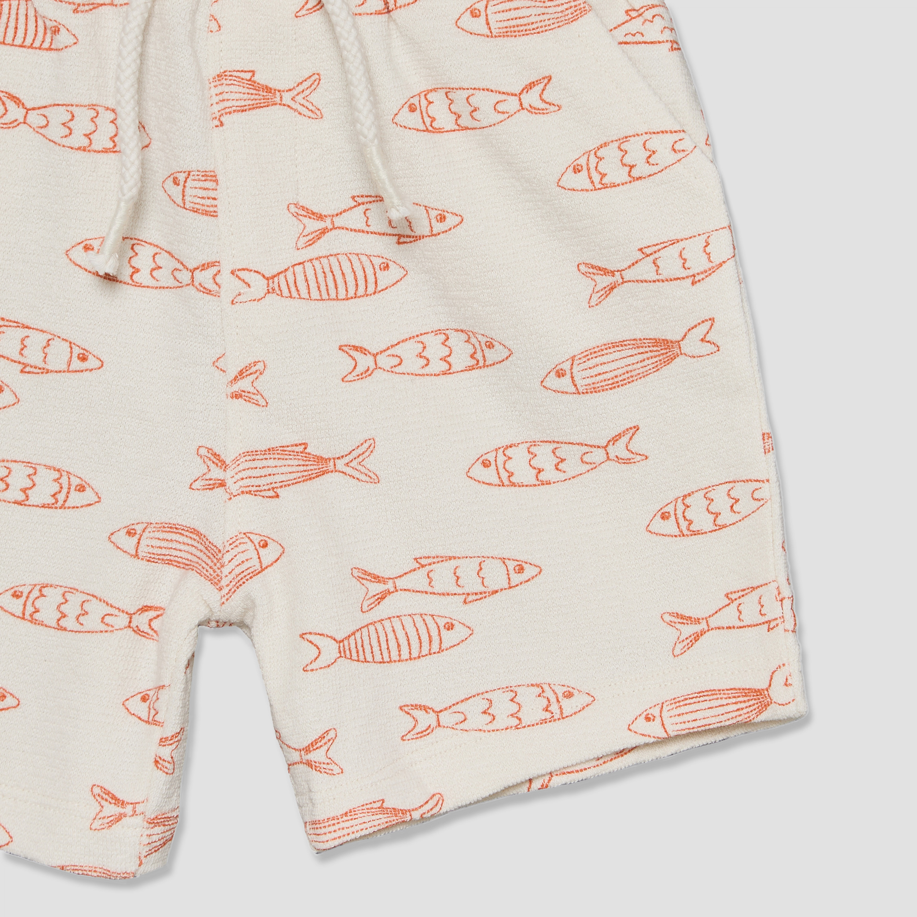 طقم شورت وقميص بياقة وأكمام قصيرة وطبعات سمك من جونيورز-baby-boys-clothing-setsandcoords-image-10