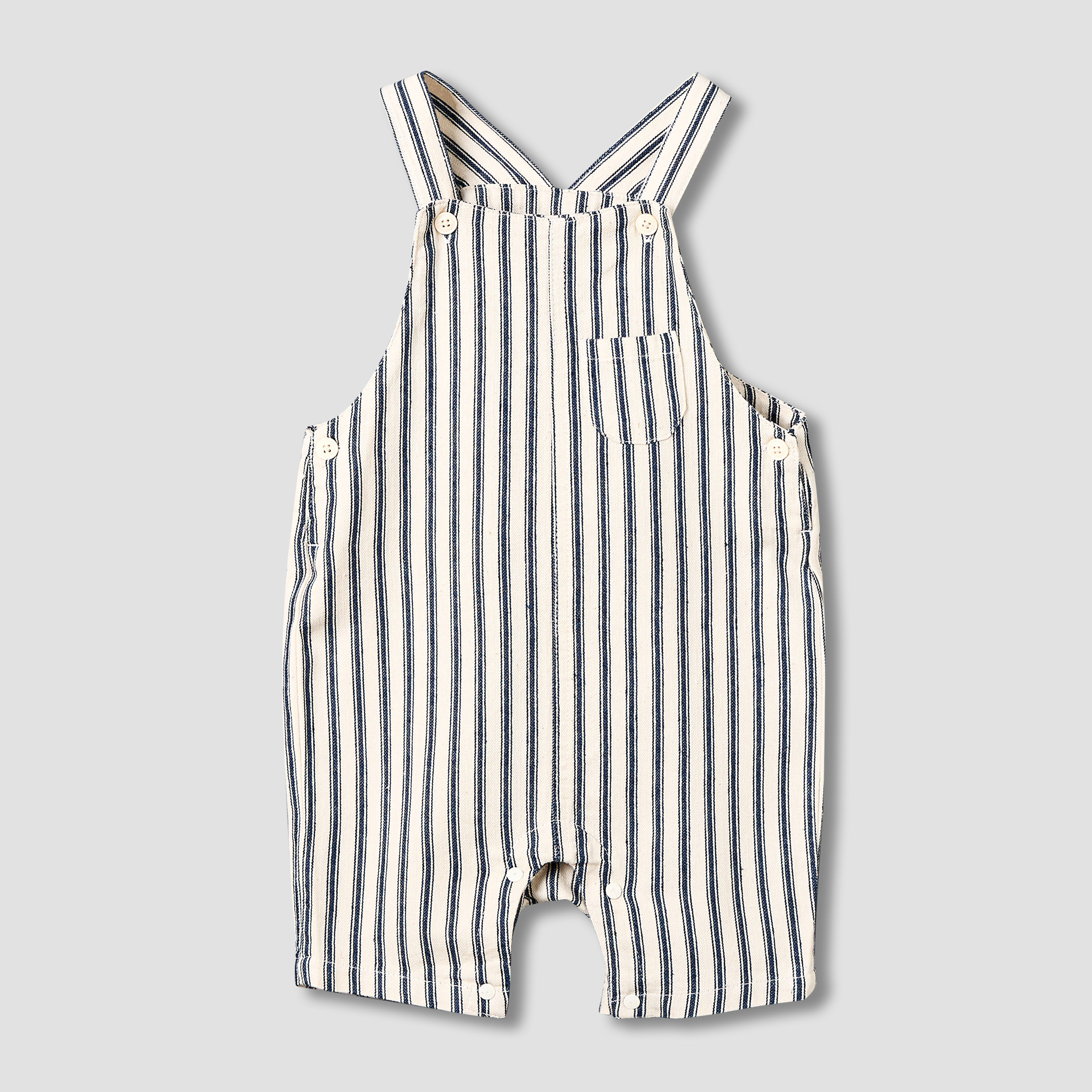 Juniors Crew Neck Short Sleeve T-shirt and Dungaree Set with Pocket-baby-boys-clothing-setsandcoords-image-3