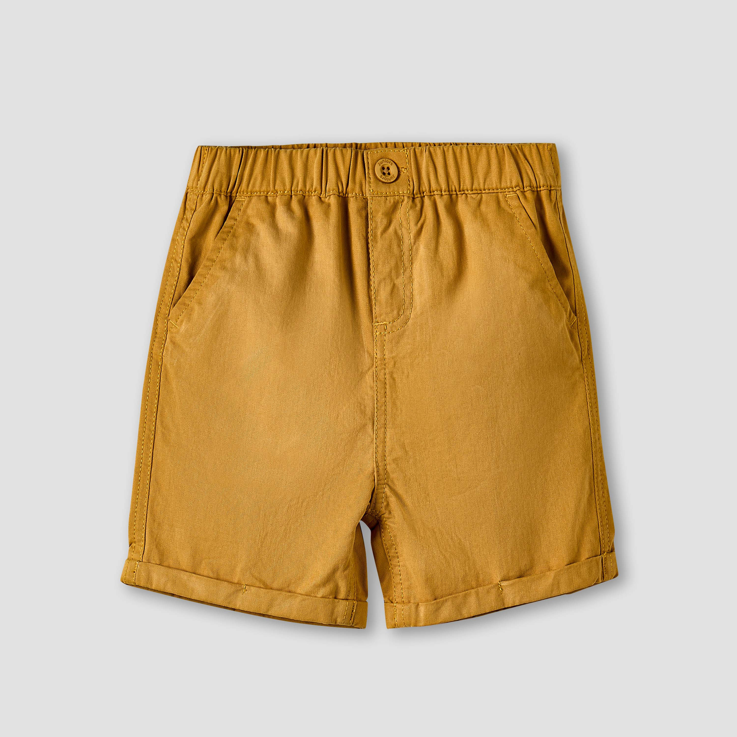 Juniors Camp Collar Short Sleeves Shirt and Shorts Set with Textured Design-baby-boys-clothing-setsandcoords-image-4