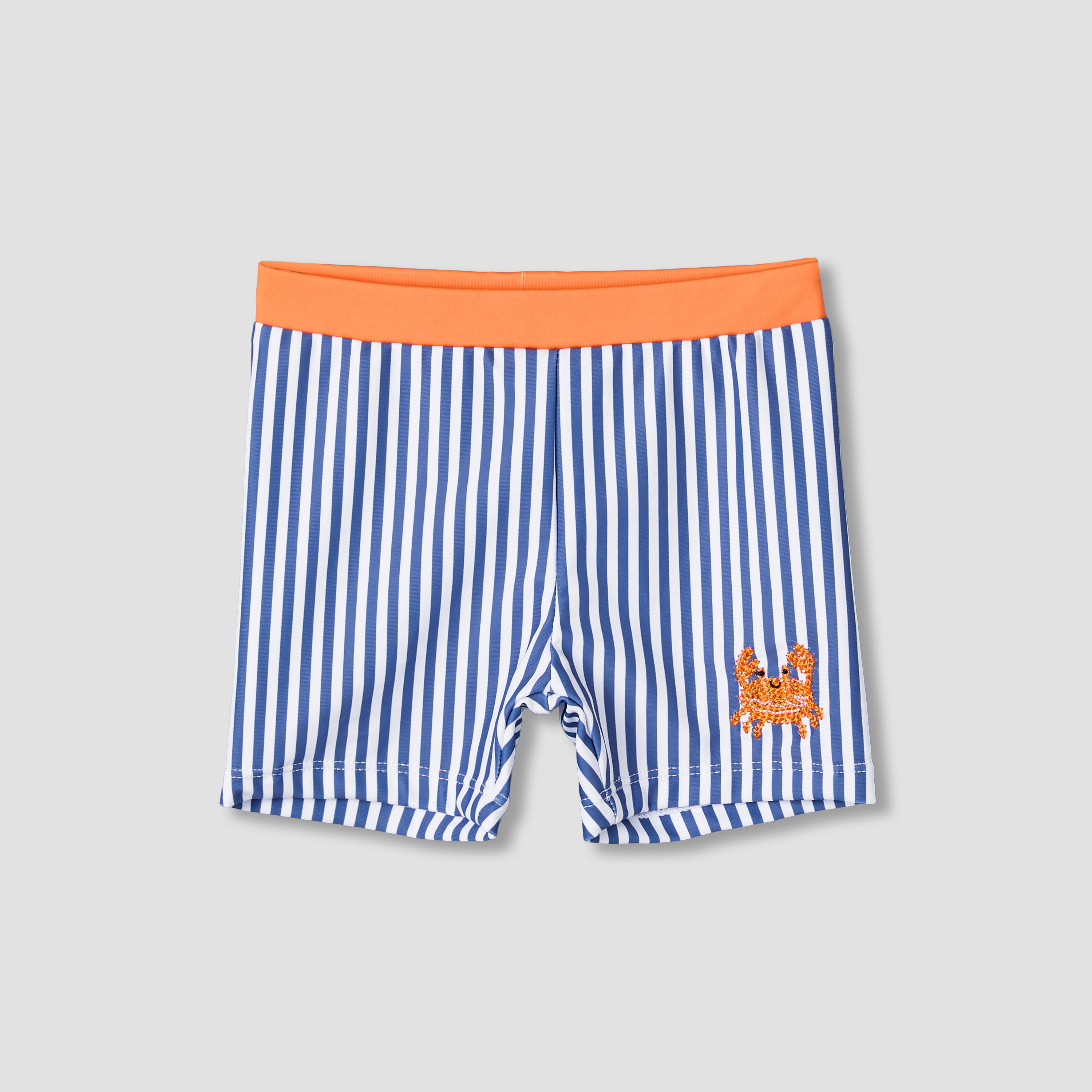 Juniors Crew Neck Short Sleeve Rashguard Set with Nautical Embroidery-baby-boys-clothing-swimwear-image-4