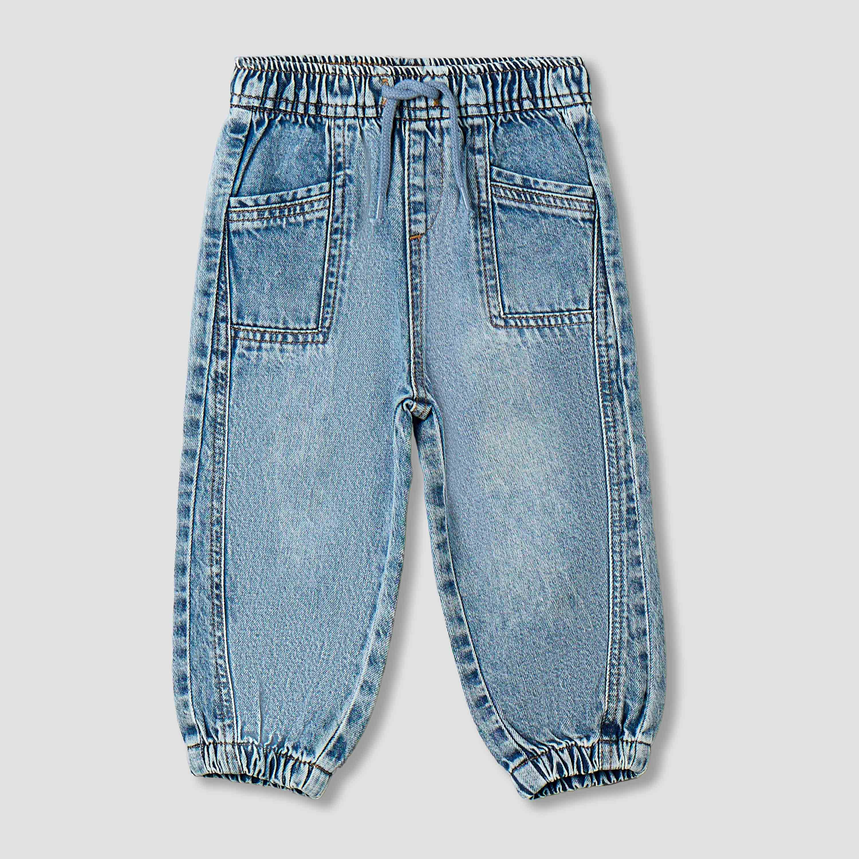 Juniors Elasticated Drawstring Joggers with Pockets-baby-boys-clothing-bottoms-joggersandtrackpants-image-2