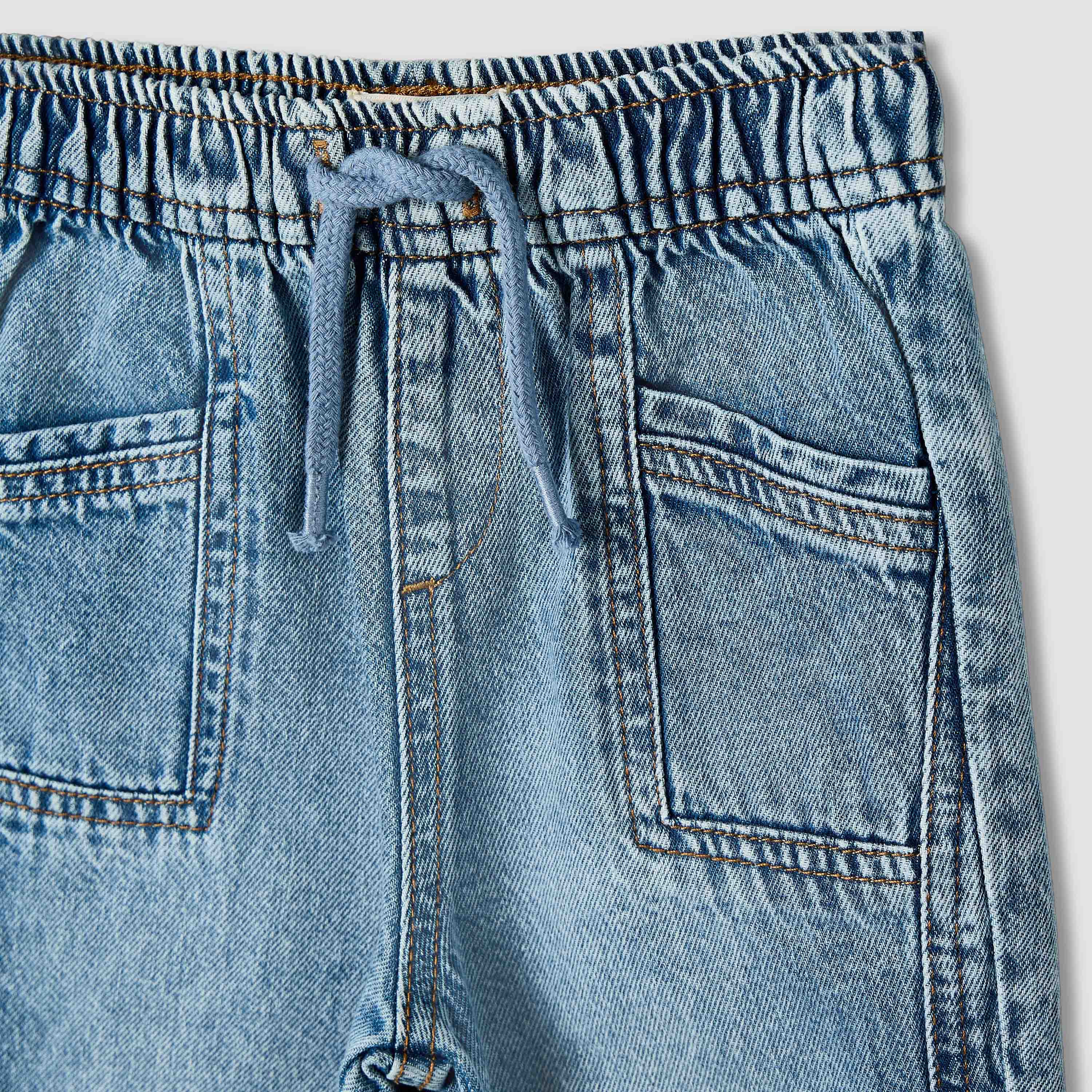 Juniors Elasticated Drawstring Joggers with Pockets-baby-boys-clothing-bottoms-joggersandtrackpants-image-4