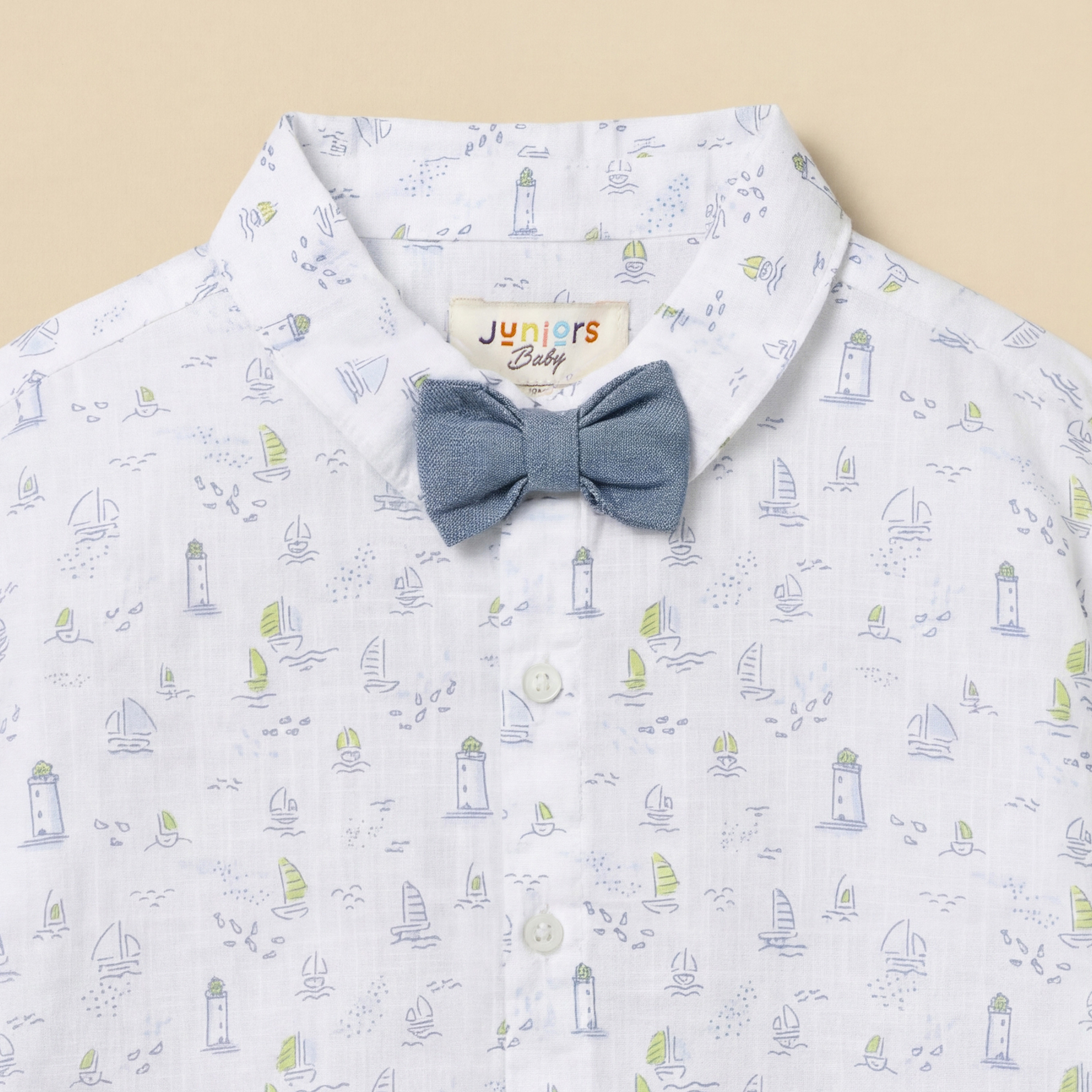 قميص بطبعات بحرية وأكمام طويلة من جونيورز-baby-boys-clothing-shirts-image-2