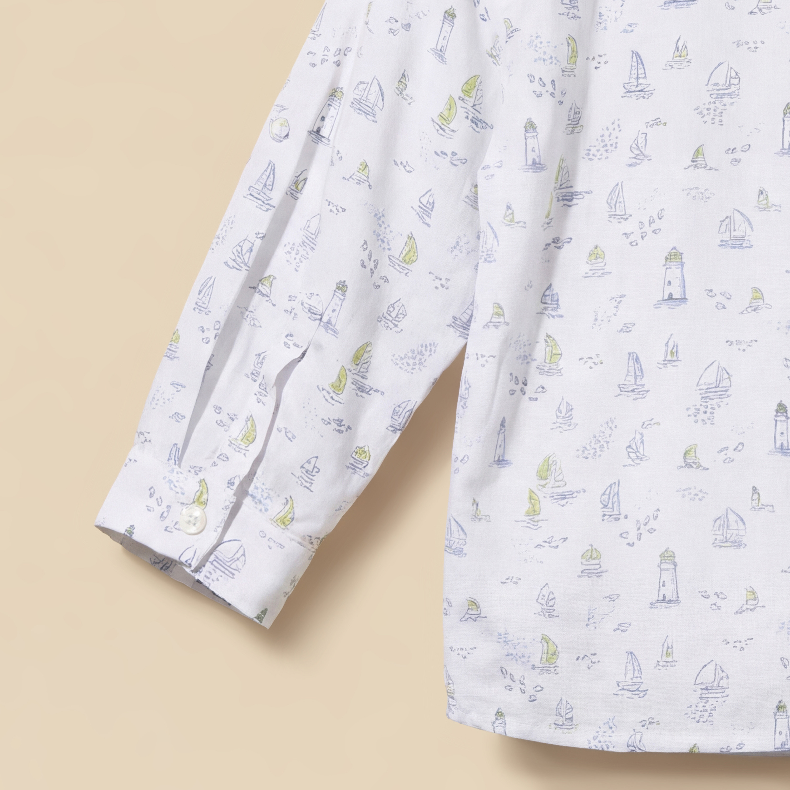 قميص بطبعات بحرية وأكمام طويلة من جونيورز-baby-boys-clothing-shirts-image-1